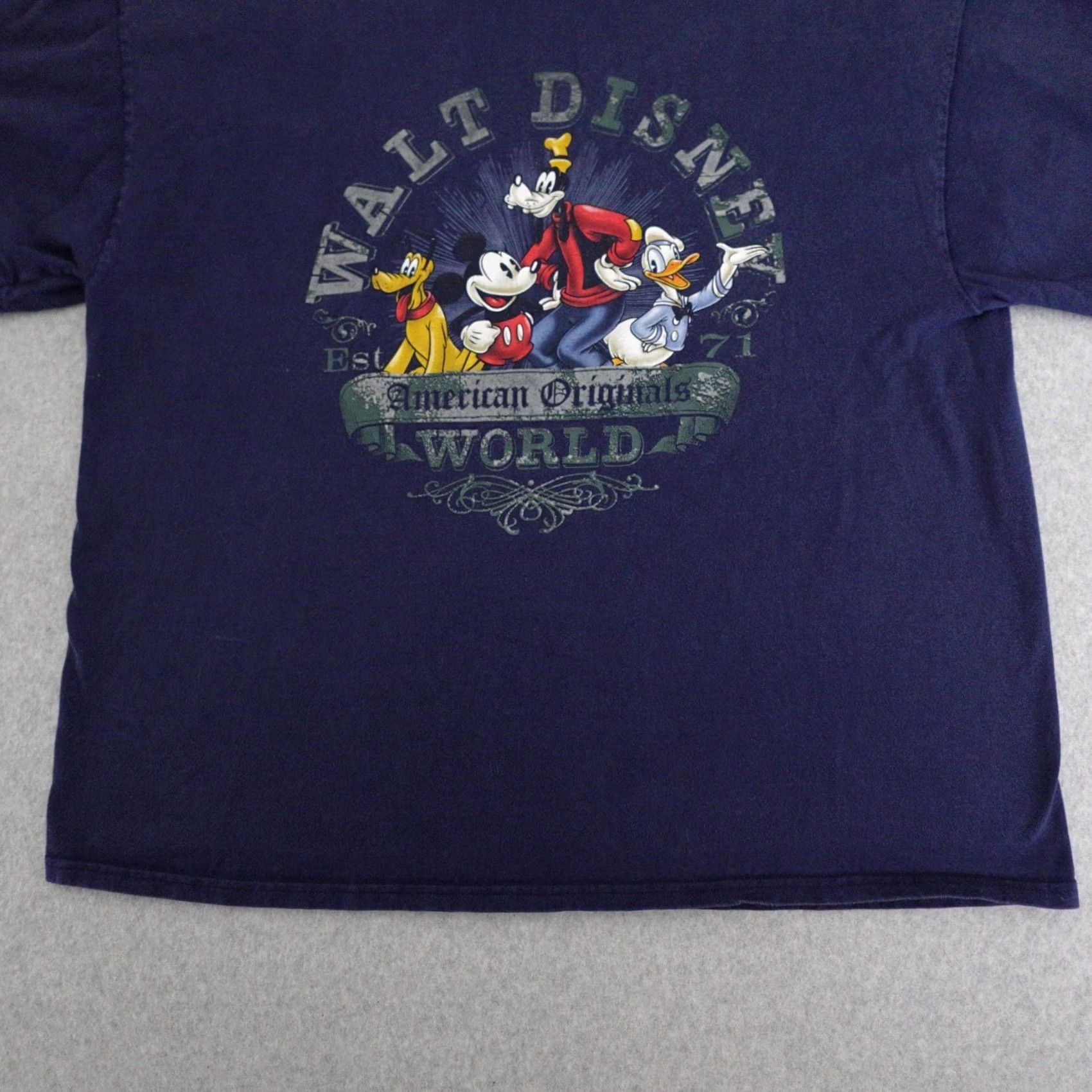 Disney Walt Disney World Tshirt Adult 2XL Hanes American Originals Mickey Goofy Donald Size US XXL / EU 58 / 5 - 7 Thumbnail