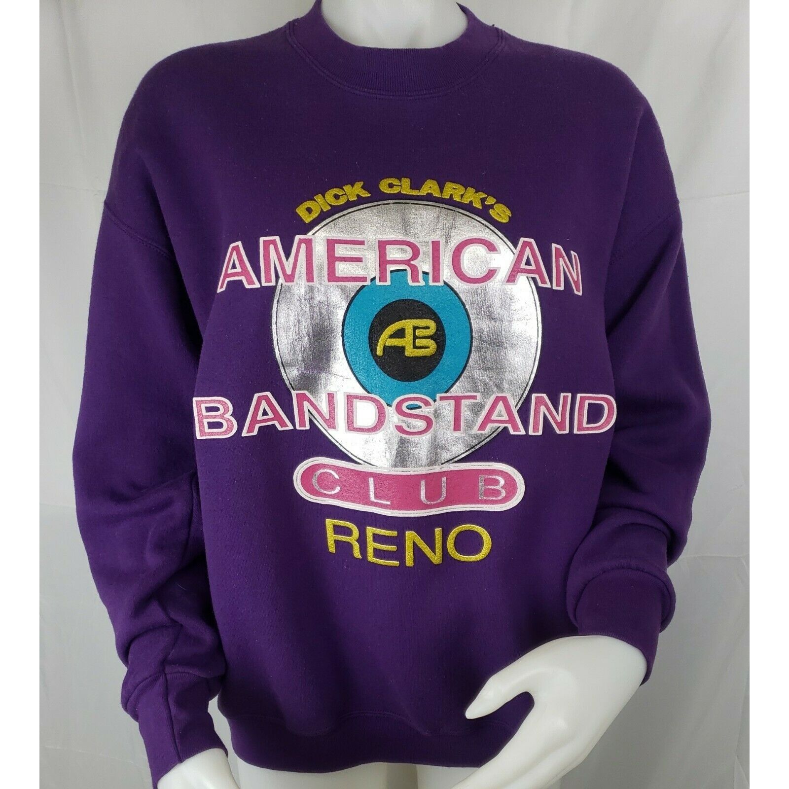 Vintage Vtg American Bandstand Club Sweatshirt Sz L Rock n Roll Reno Size L / US 10 / IT 46 - 2 Thumbnail