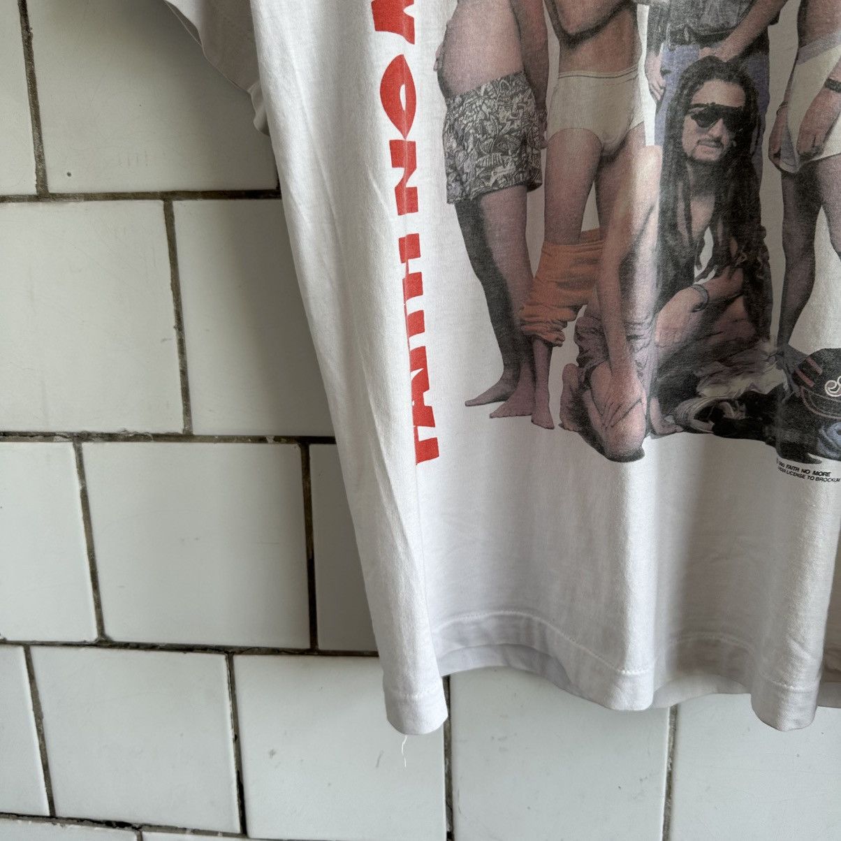 Band Tees × Vintage Vintage Faith No More T-shirts Big Logo Trashed Rock 1990 Size US M / EU 48-50 / 2 - 7 Thumbnail
