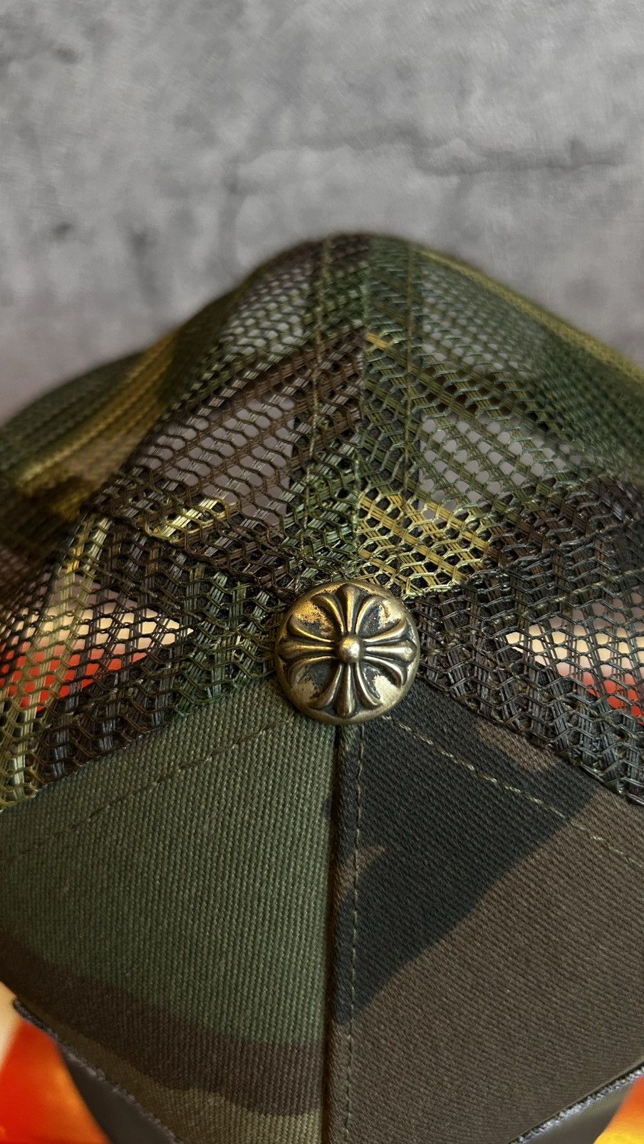 Chrome Hearts Chrome heart camo trucker hat Size ONE SIZE - 4 Thumbnail