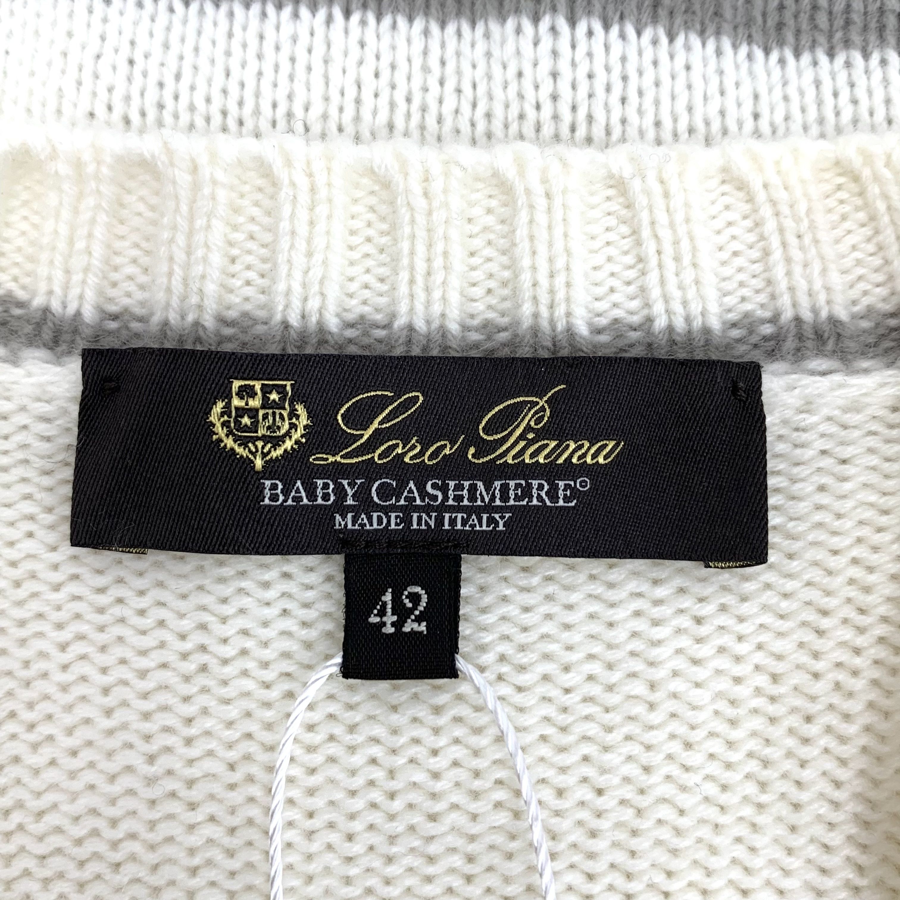 Loro Piana Loro Piana Colorblock Cashmere Knit L/S Sweater (L) Size US L / EU 52-54 / 3 - 5 Thumbnail