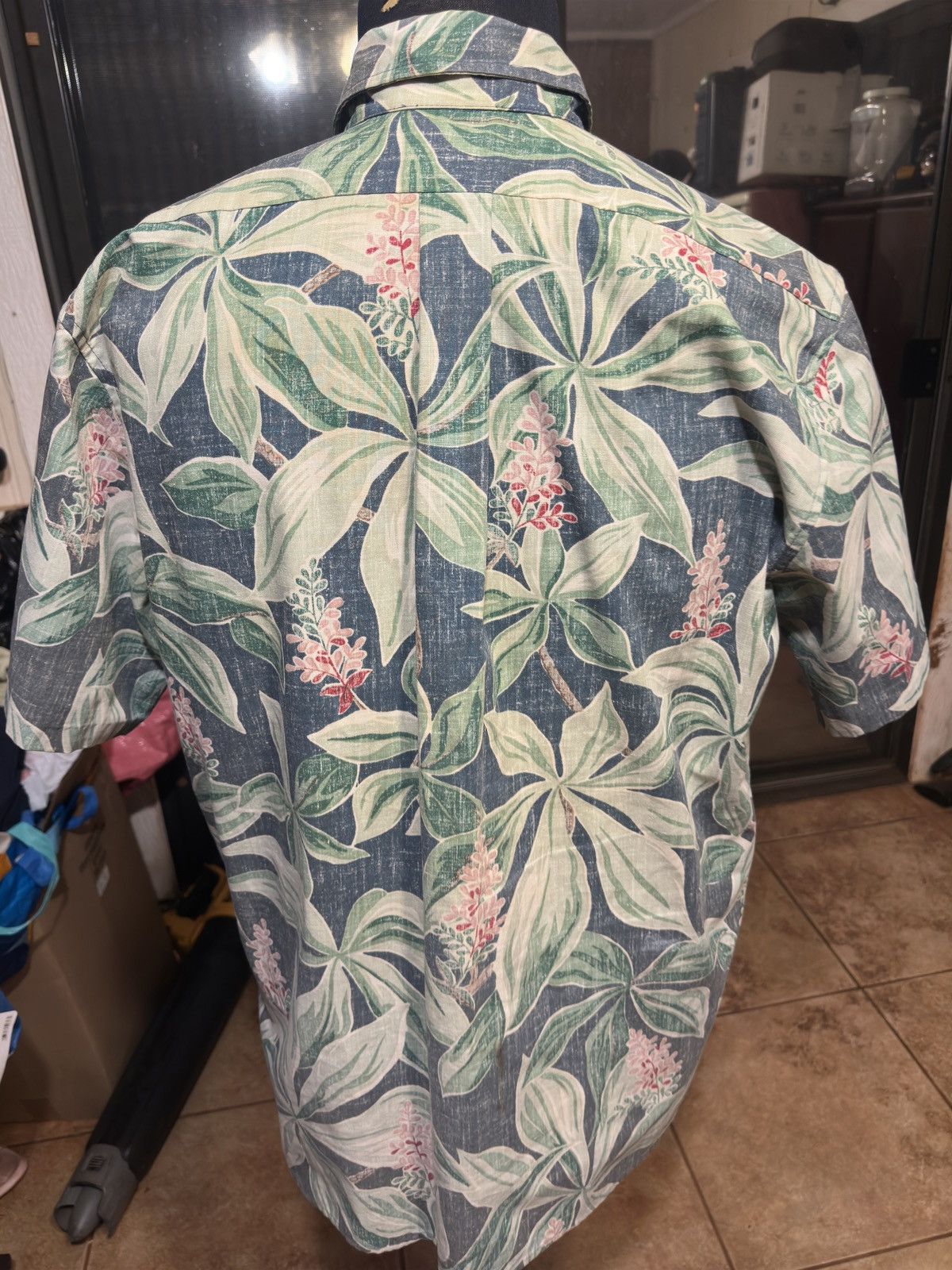 Reyn Spooner PreOwned Reyn Spooner Blue/Green Hawaiian Print Men's L Size US L / EU 52-54 / 3 - 2 Thumbnail