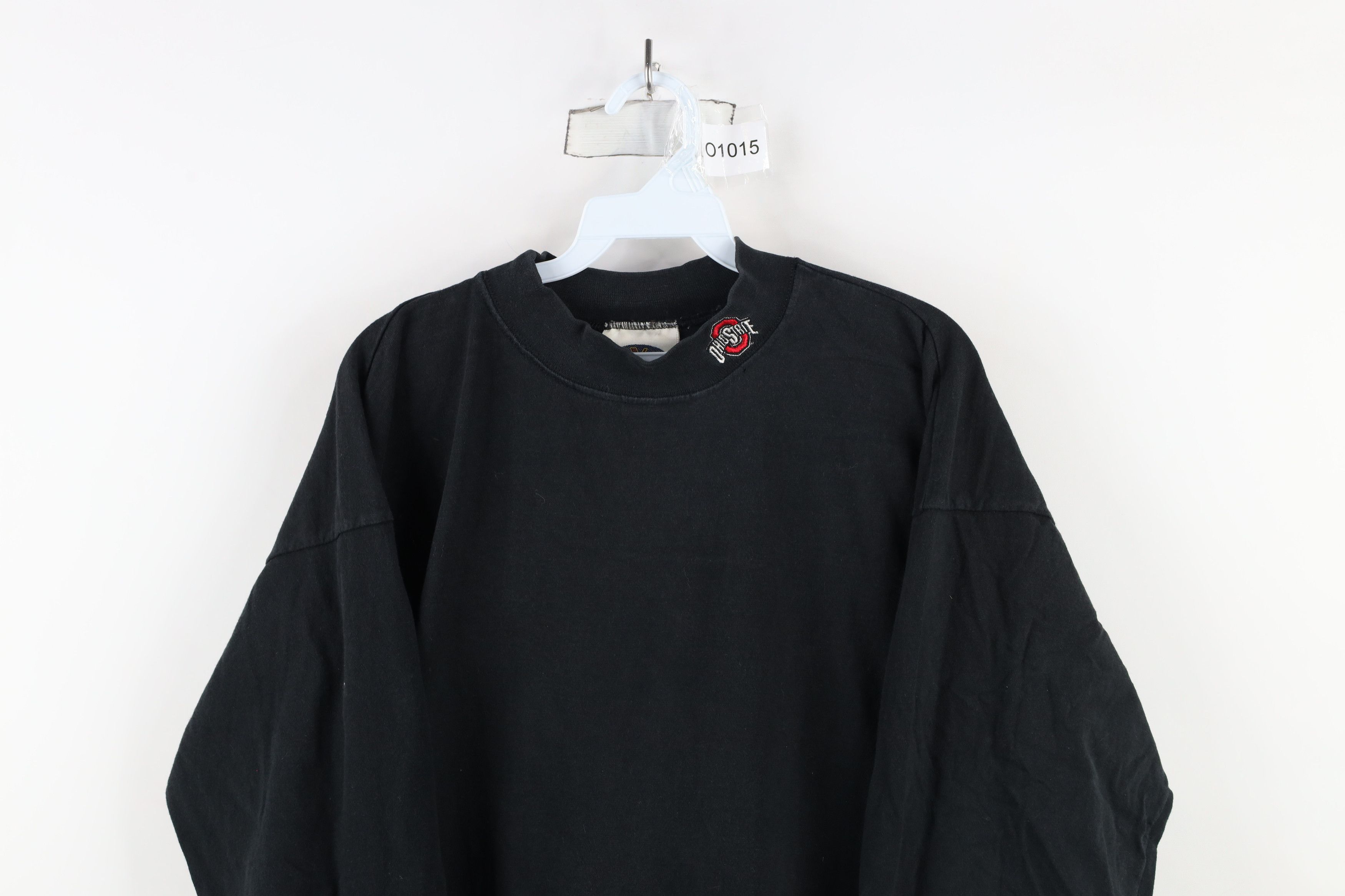 Vintage Vintage 90s Ohio State University Mock Neck T-Shirt USA Size US XL / EU 56 / 4 - 2 Thumbnail