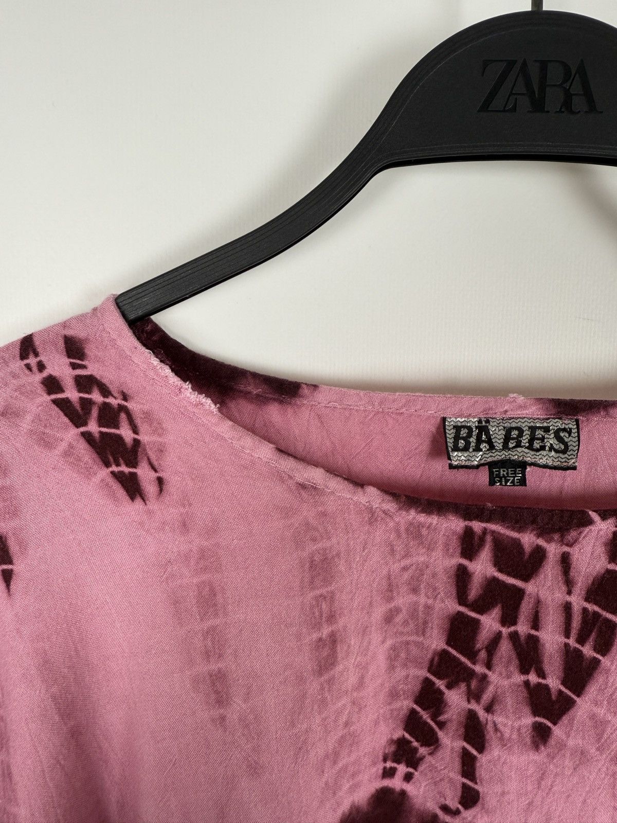 Vintage Y2K Vintage Bäres Viscose Pink Tye Die Cropped Long Sleeve Size M / US 6-8 / IT 42-44 - 5 Thumbnail