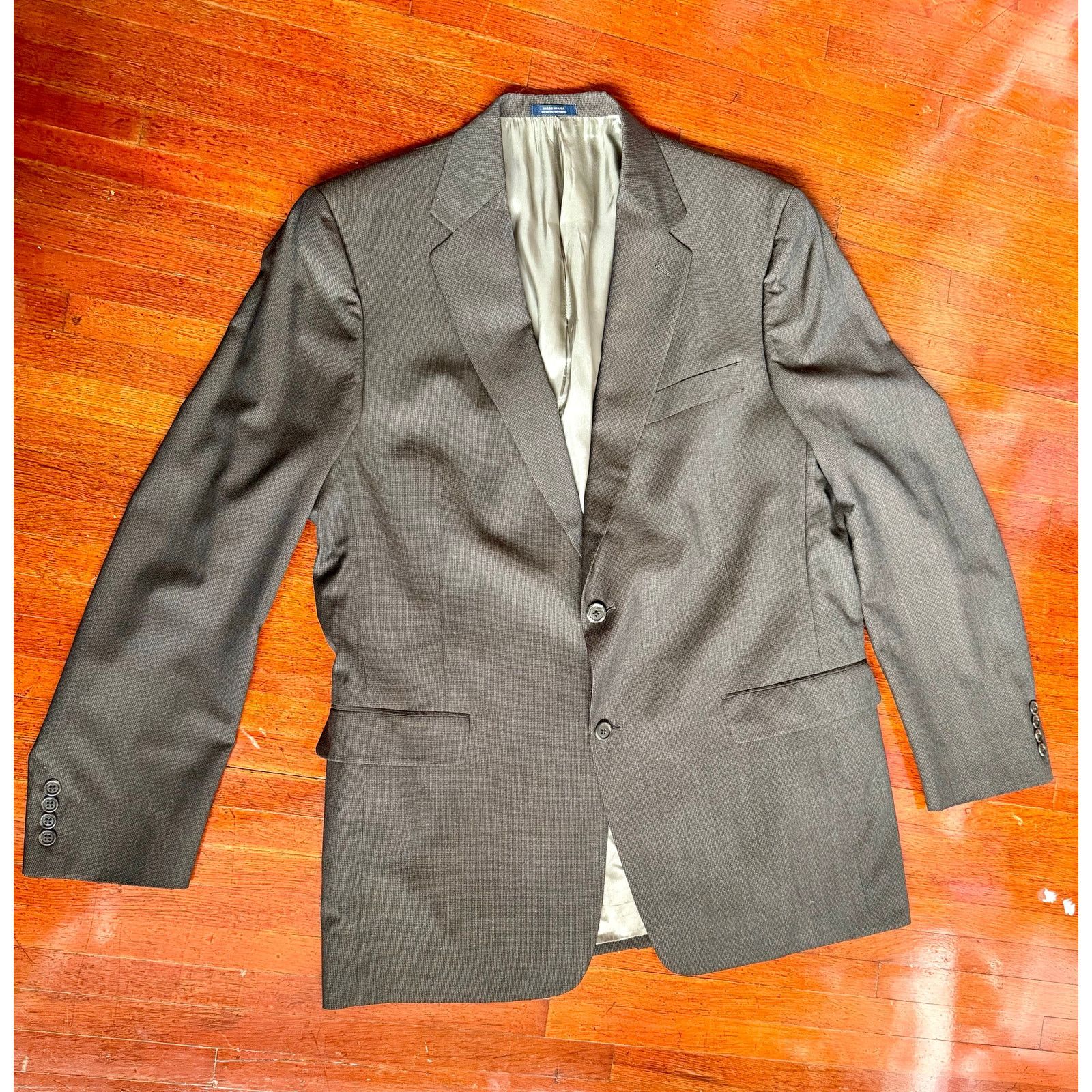 Hart Schaffner Marx Vtg 70's Brown Hart Schaffner Marx Blazer Suit jacket 44L Size 44L - 1 Thumbnail