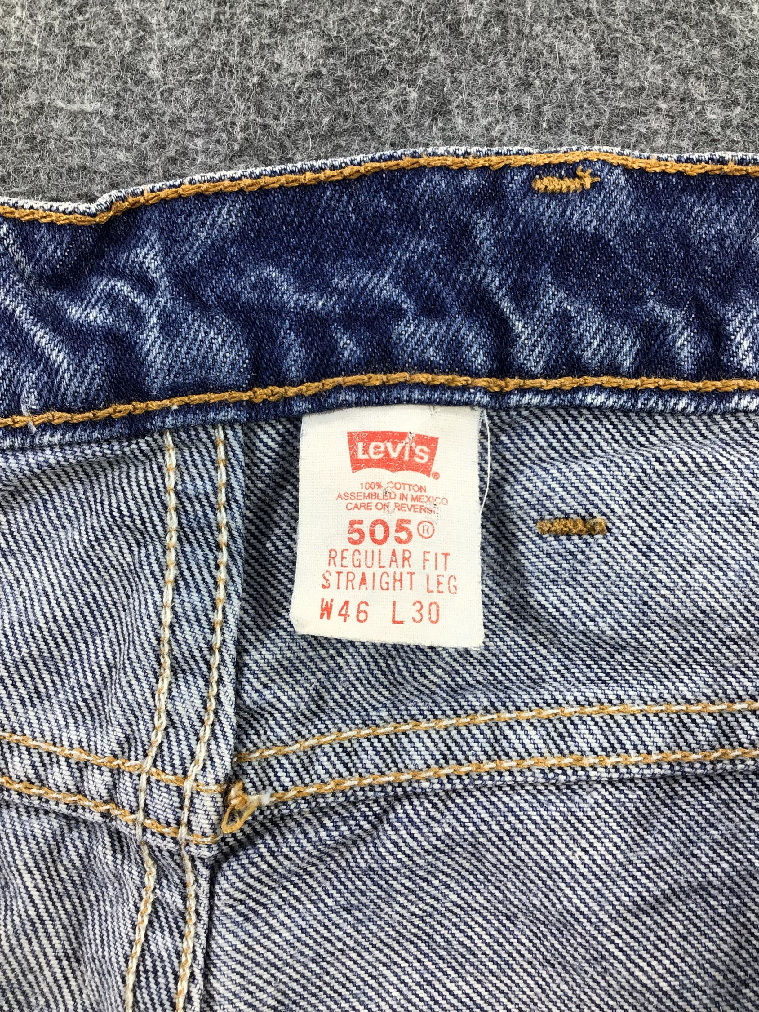 Levi's Vintage Levis 505 Orange Tab Jeans -J847 Size US 44 / EU 60 - 9 Thumbnail