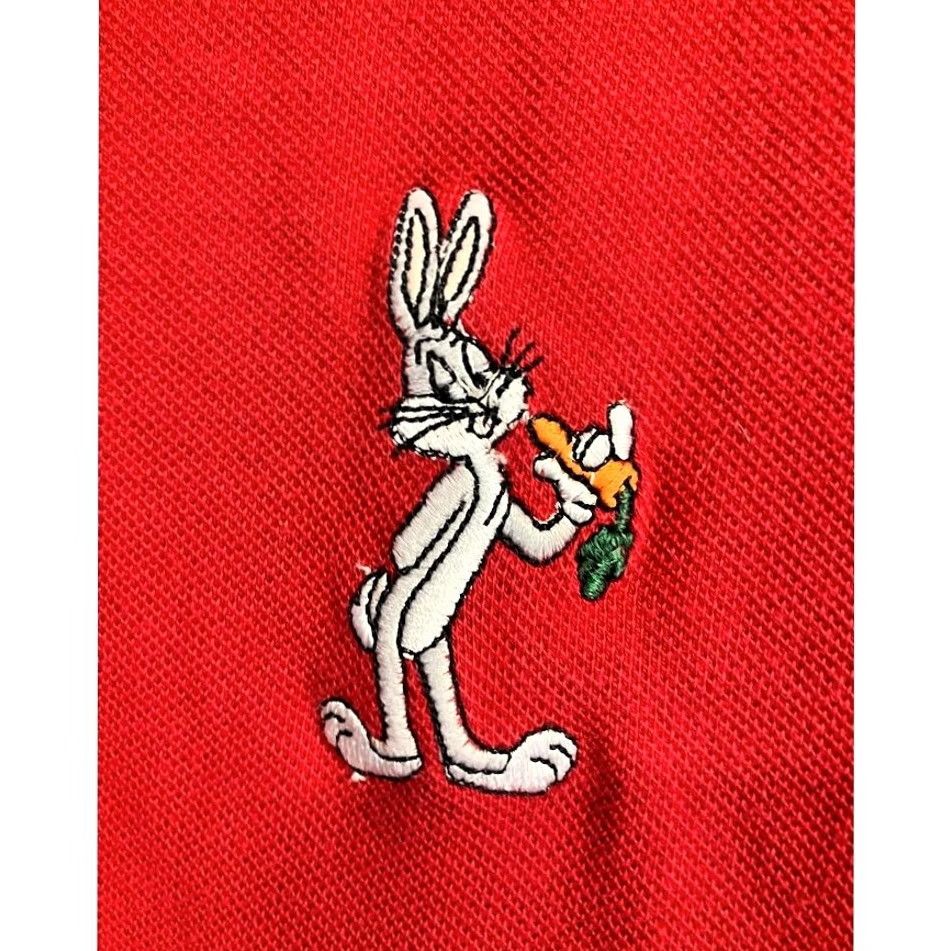 Vintage VINTAGE Bugs Bunny Embroidered Polo Shirt Red Warner Bros Studio Store Men M Shirt Size US M / EU 48-50 / 2 - 4 Thumbnail