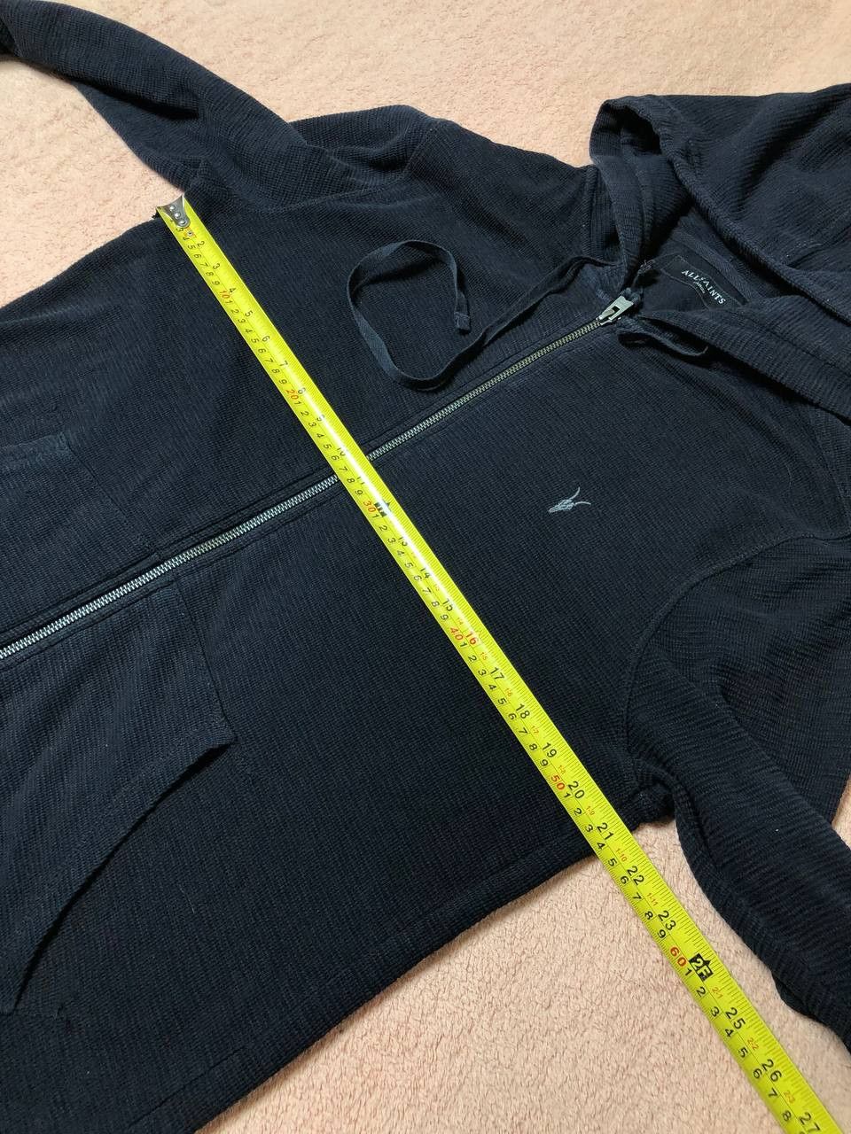 Allsaints × Vintage Vintage Allsaints Knit Zip Hoodie Like Rick Owens Size US L / EU 52-54 / 3 - 12 Thumbnail