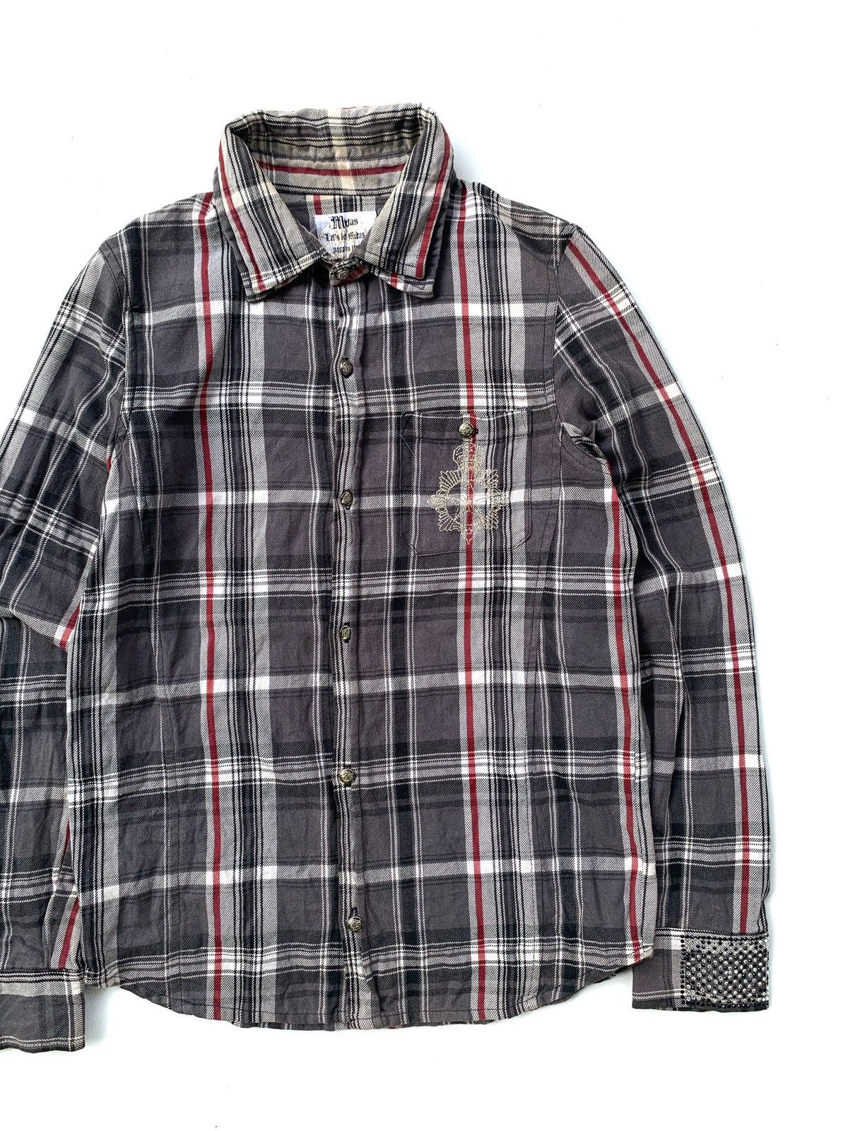 If Six Was Nine × Japanese Brand × Le Grande Bleu (L.G.B.) 2000s Japanese Brand Midas Double Collar Shirt Size US S / EU 44-46 / 1 - 7 Thumbnail
