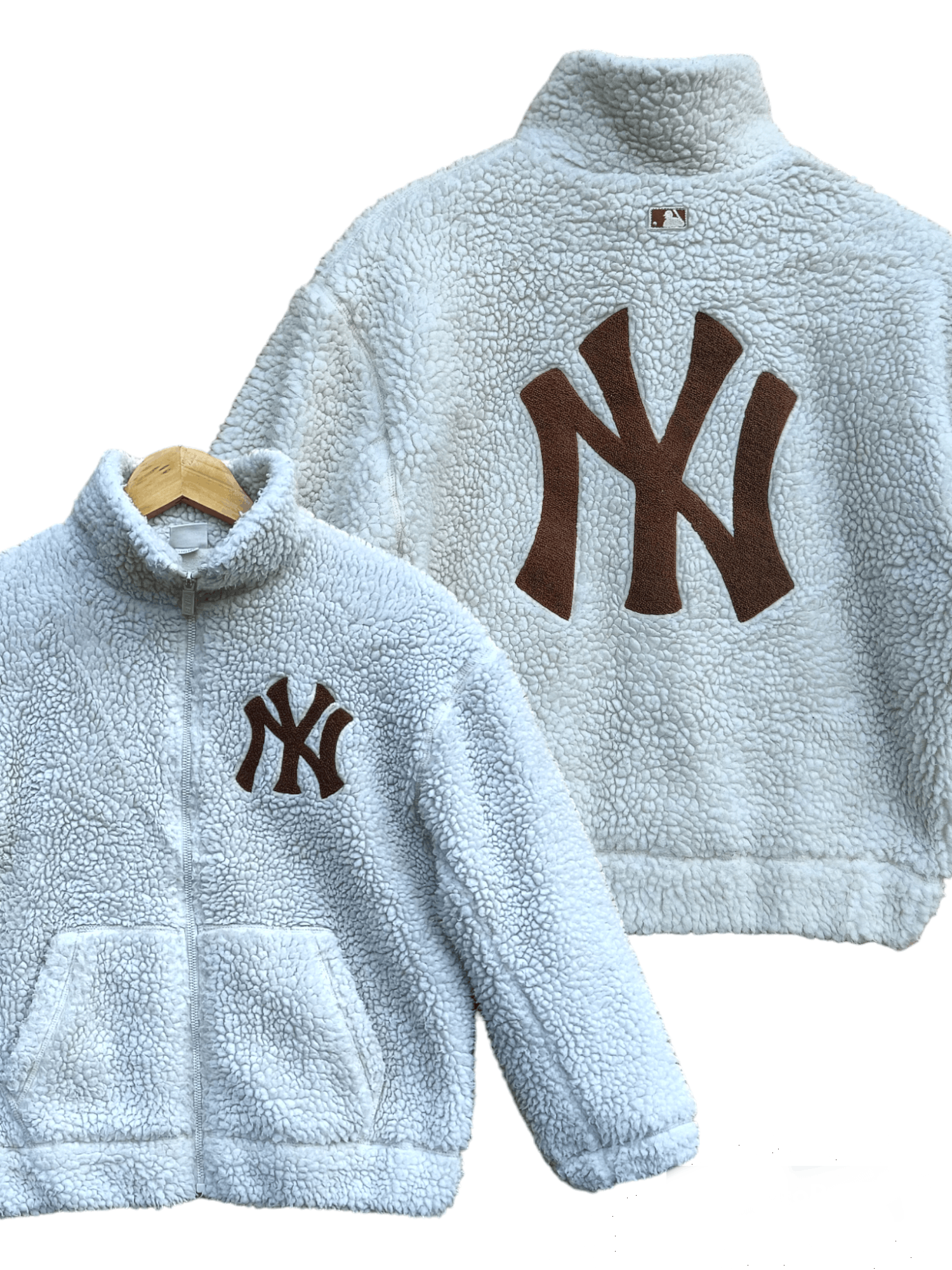 MLB MLB New York Yankees Kids Sherpa Jacket Size US XXS / EU 40 - 1 Thumbnail