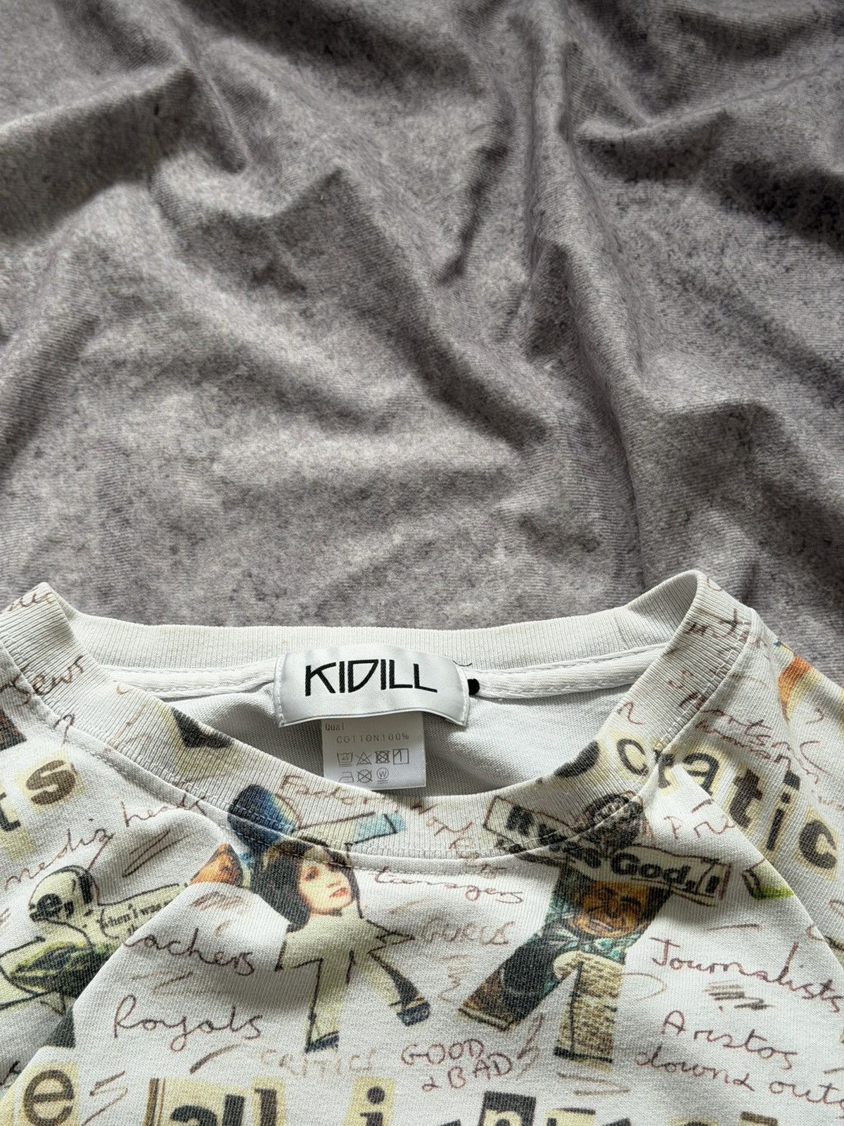 KIDILL KIDILL 20AW × Jamie Reid Tee T-shirt All-Over Pattern KL475 Size US XL / EU 56 / 4 - 8 Thumbnail