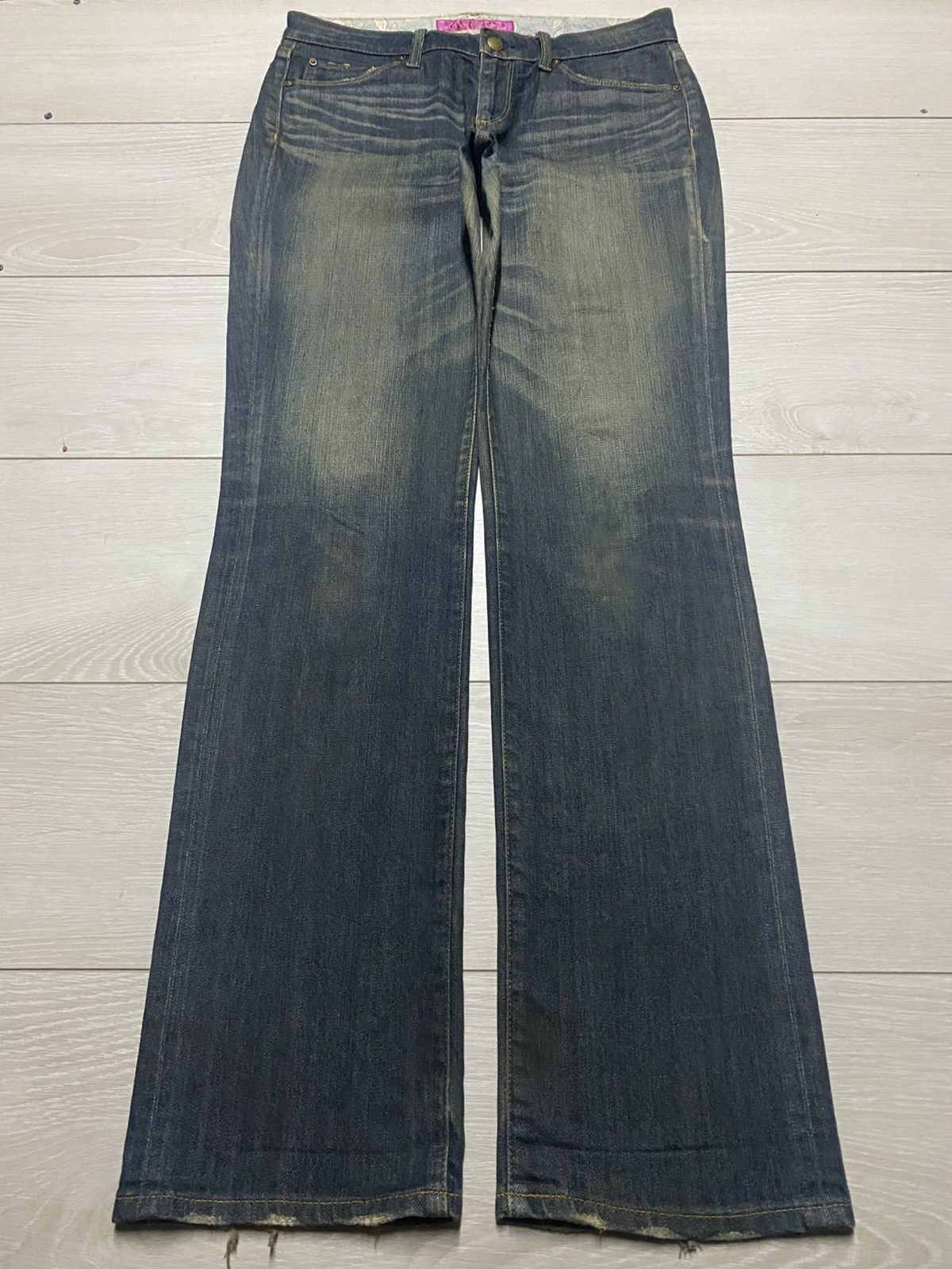 Uniqlo Vintage Japanese Brand Uniqlo Black Denim Boot Slim Jeans Size US 31 - 1 Thumbnail