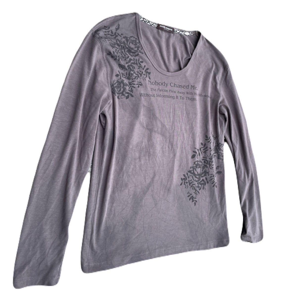 If Six Was Nine 2000s Japanese archive Poem Floral Smoke Long Sleeve Tee Size US M / EU 48-50 / 2 - 3 Thumbnail