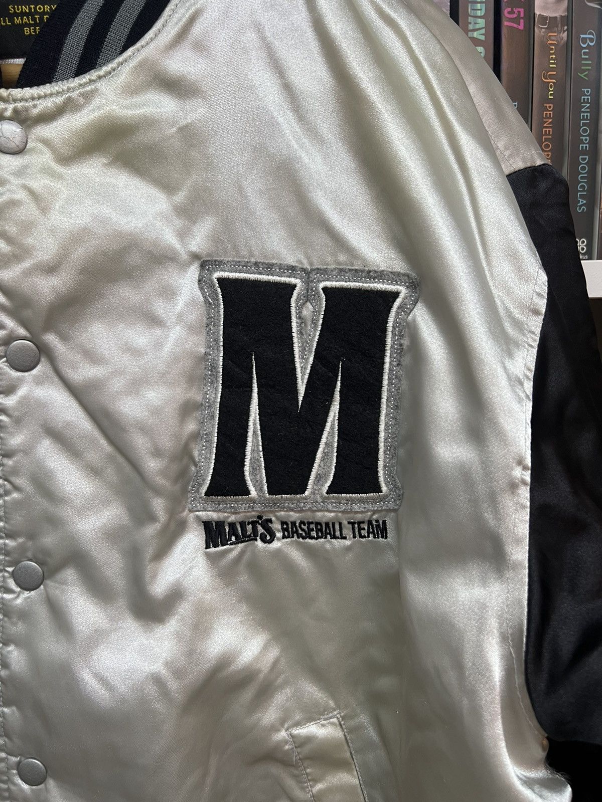 Japanese Brand Vintage MALTS Baseball Team Bomber Jacket Size US L / EU 52-54 / 3 - 3 Thumbnail