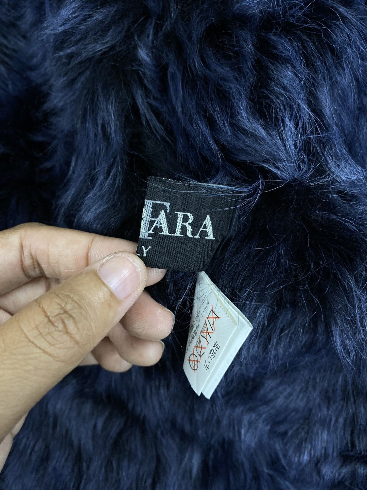 If Six Was Nine 🔥Ferrara Italy Faux Fur Shearling Asymmetrical Hooded Jacket Size US S / EU 44-46 / 1 - 11 Thumbnail