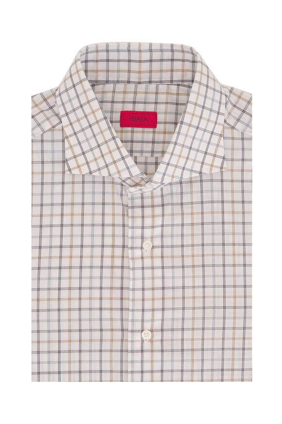 Isaia o1mtch0225 Cotton Dress Shirt in Multicolor Size US L / EU 52-54 / 3 - 1 Thumbnail