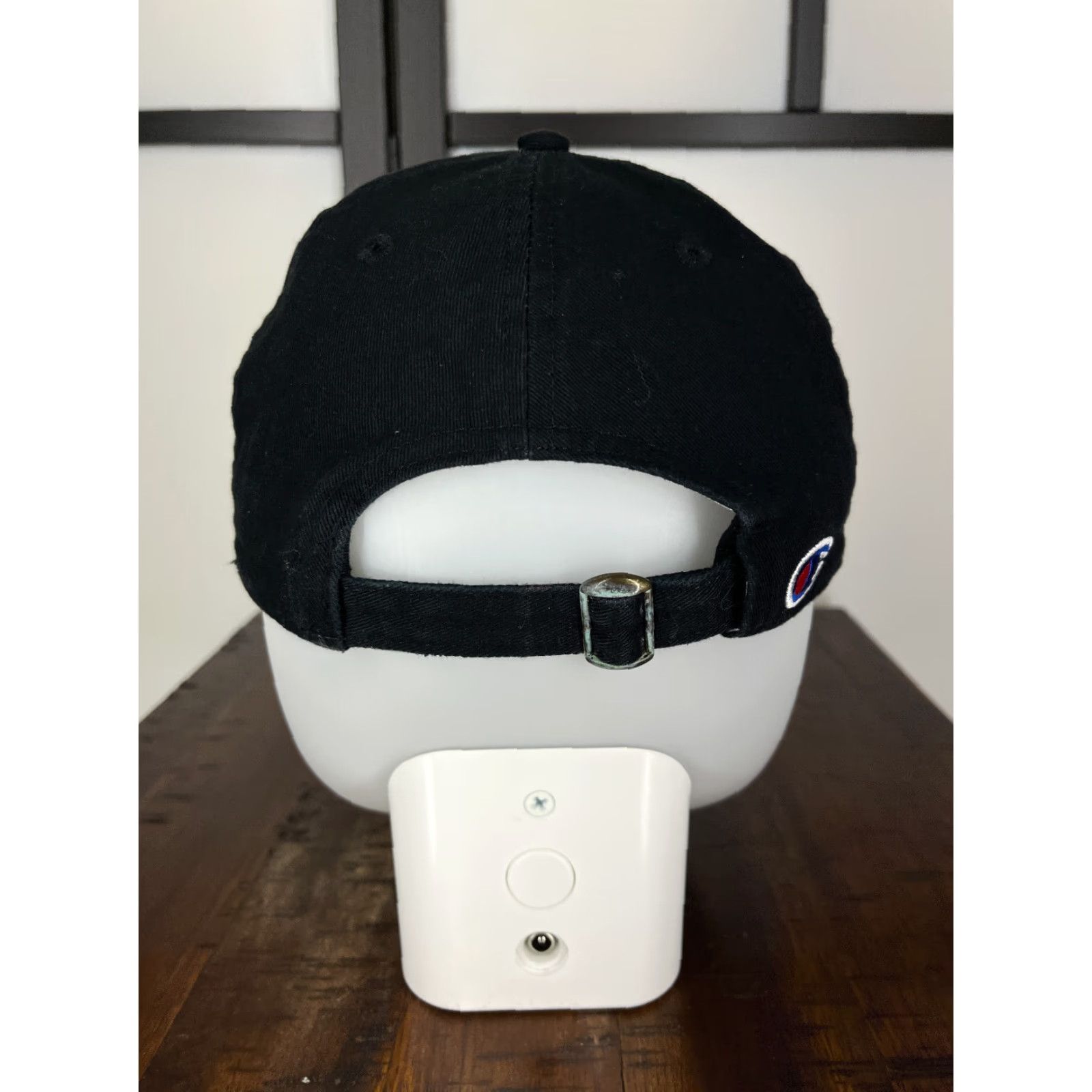Champion Champion Hat Cap Strap Back Adult One Size Black Embroidered 100% Cotton Golf Hat/Cap Mens Size ONE SIZE - 6 Thumbnail