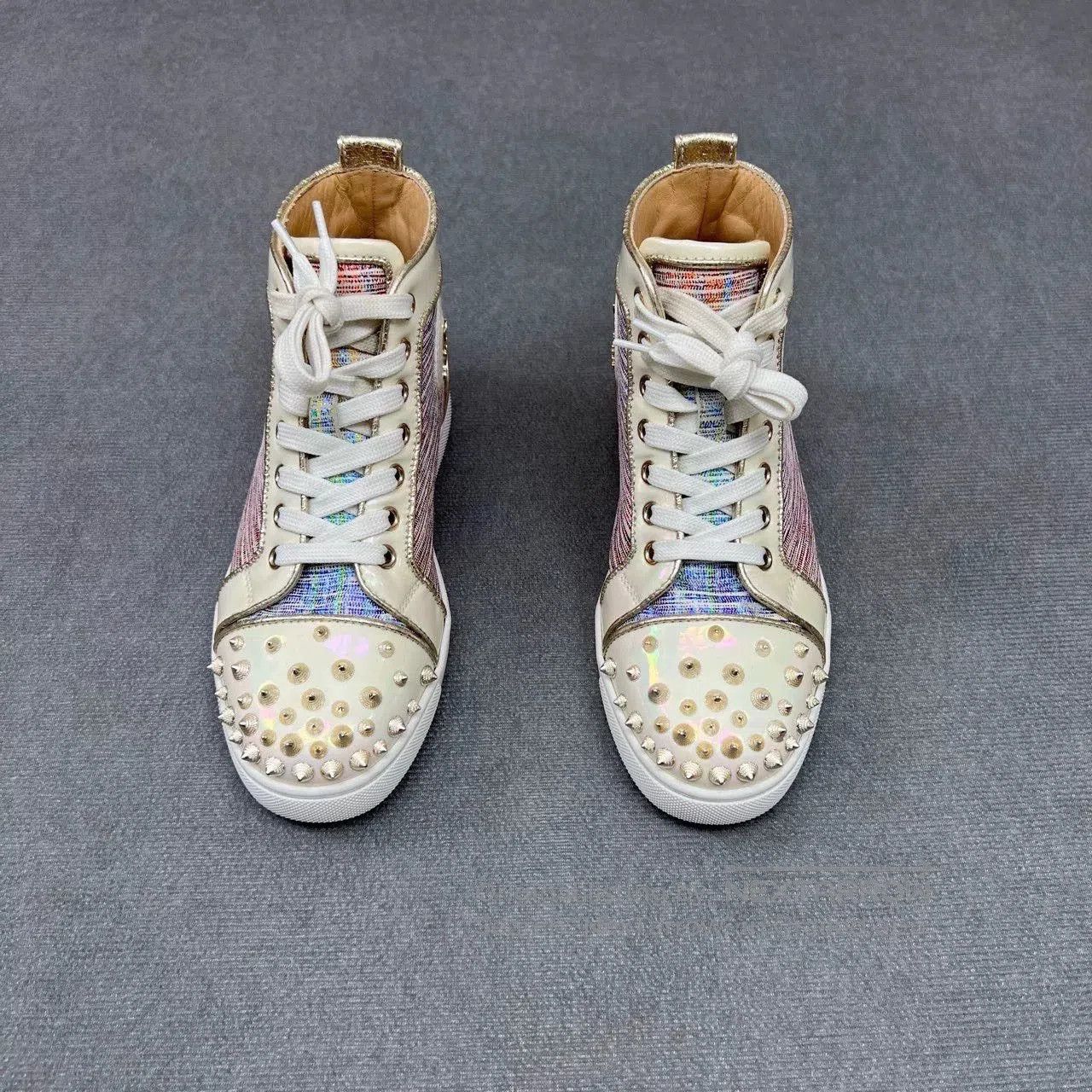Christian Louboutin CL Christian Louboutin Gradient Stud Sneaker. Size US 4.5 / IT 34.5 - 2 Thumbnail
