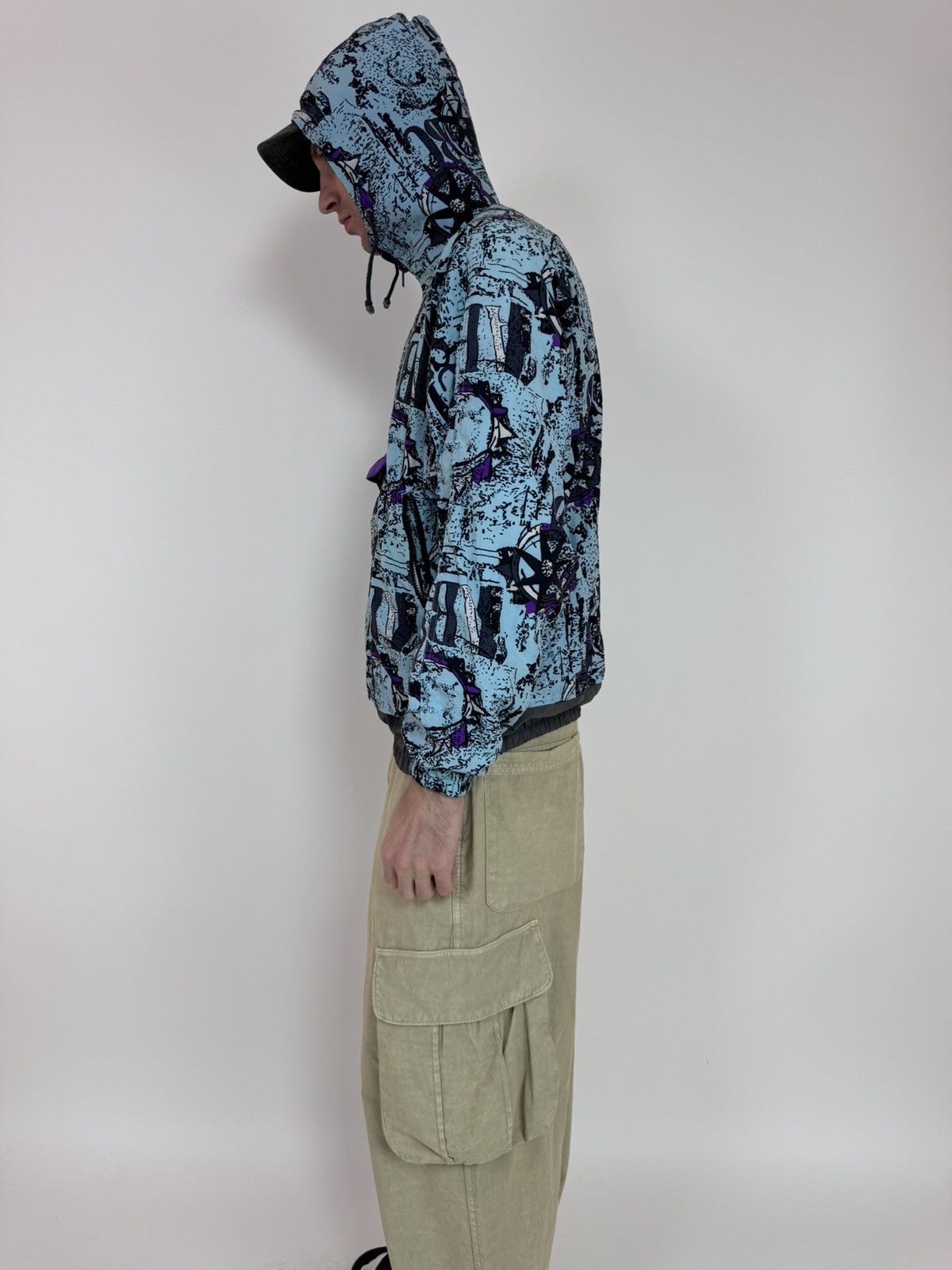 Vintage Active Swiss Design multicolour jacket 1/4 zip anorak Size US L / EU 52-54 / 3 - 3 Thumbnail