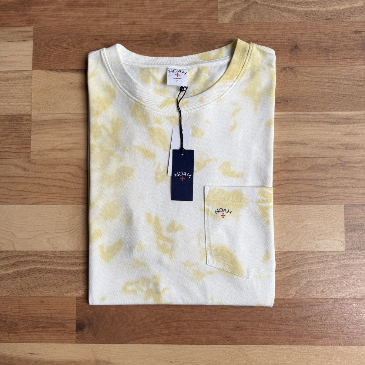 Noah Noah NY Splatter Dye Pocket Tee Medium White/Yellow Size US M / EU 48-50 / 2 - 1 Thumbnail