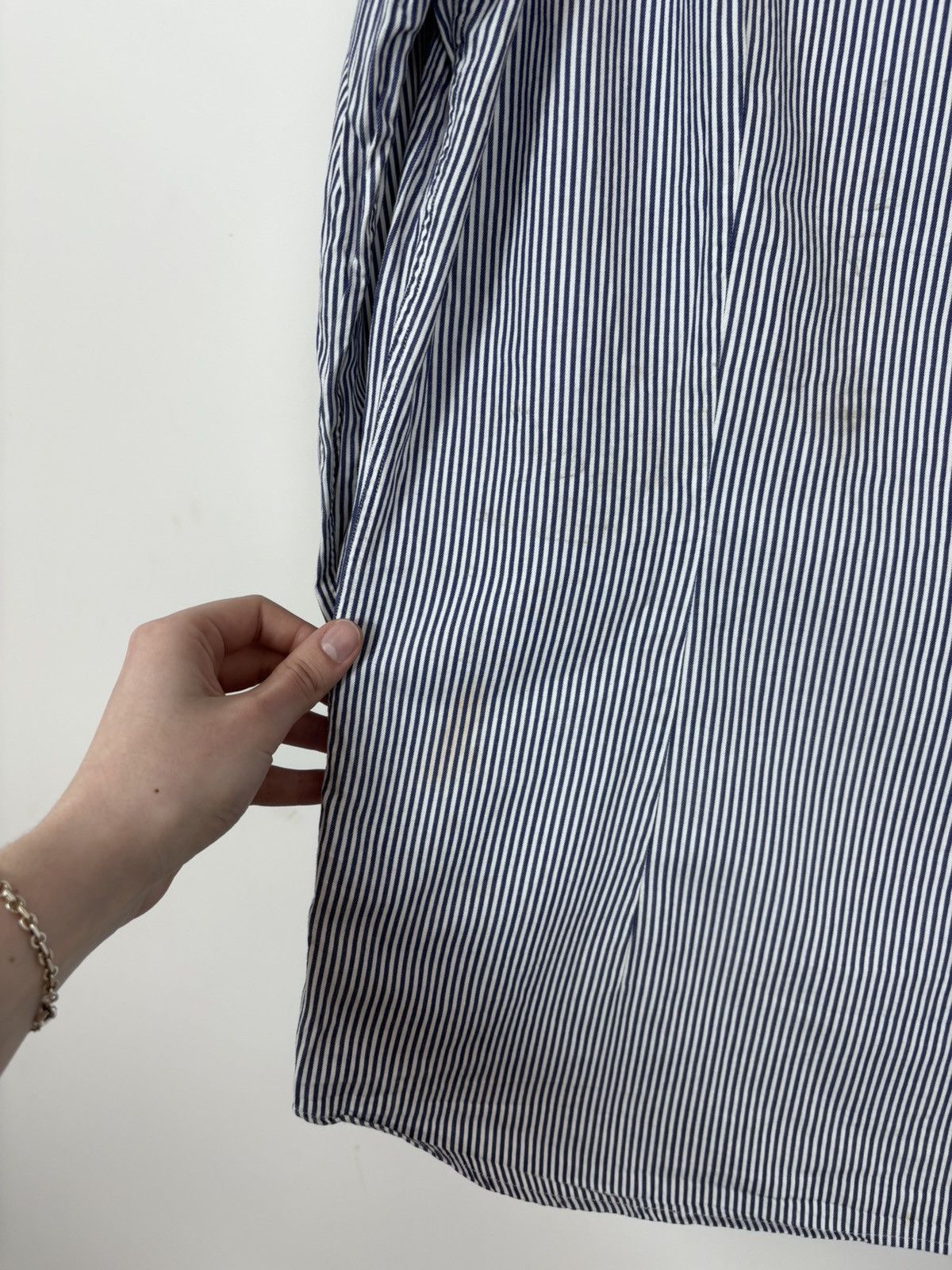 Roberto Cavalli Roberto Cavalli Men’s Striped Button Up Long Sleeve Shirt Size US L / EU 52-54 / 3 - 20 Thumbnail