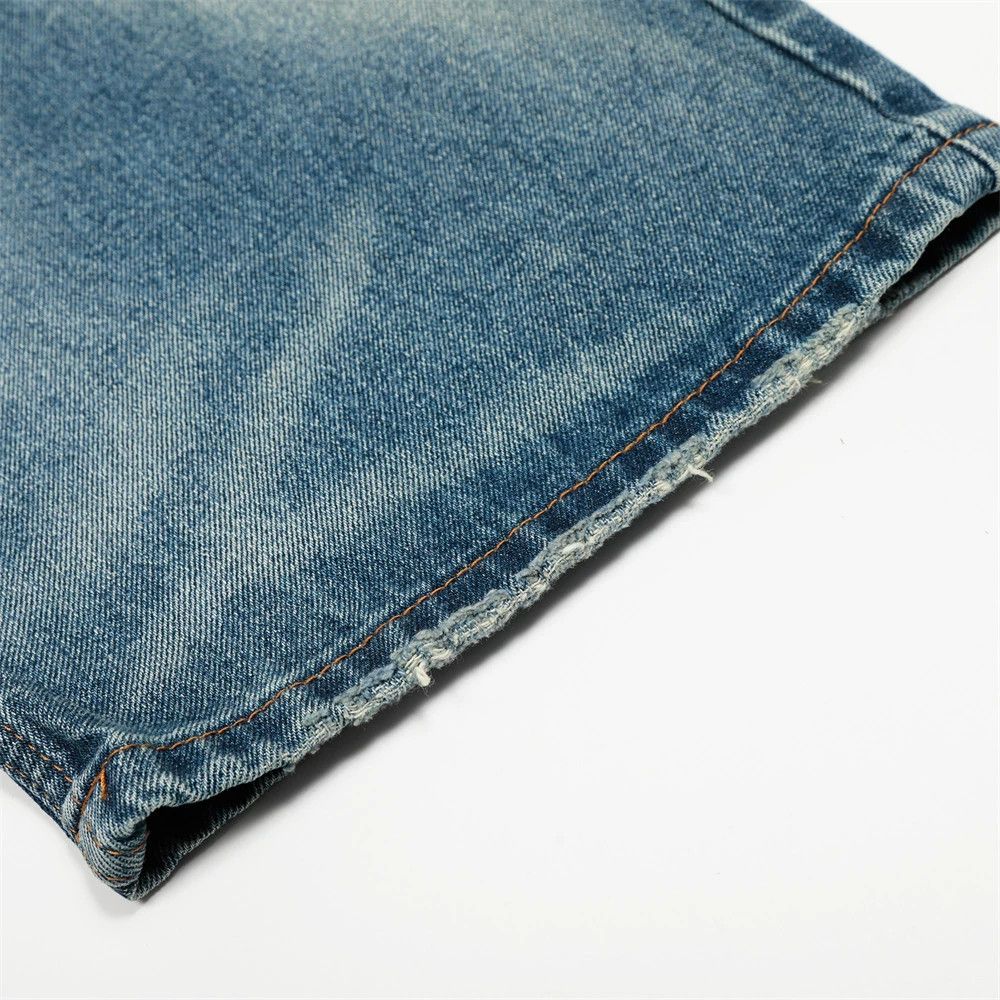 Jean Men's street style punk distressed washed straight jeans Size US 32 / EU 48 - 6 Thumbnail