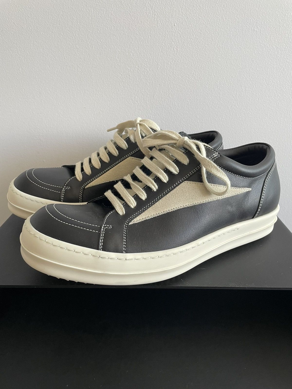 Rick Owens Rick Owens | Vintage Leather Vans 0282897 Size US 7 / EU 40 - 4 Thumbnail