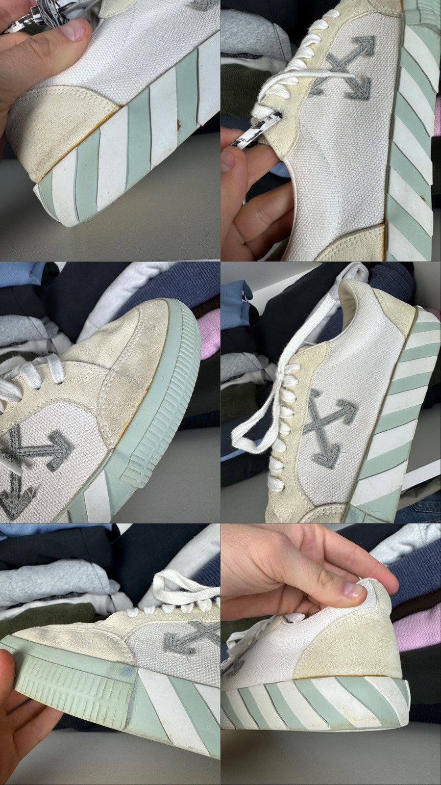 Off-White Off-White Low Vulcanized Sneakers Size 43 Size US 10 / EU 43 - 15 Thumbnail