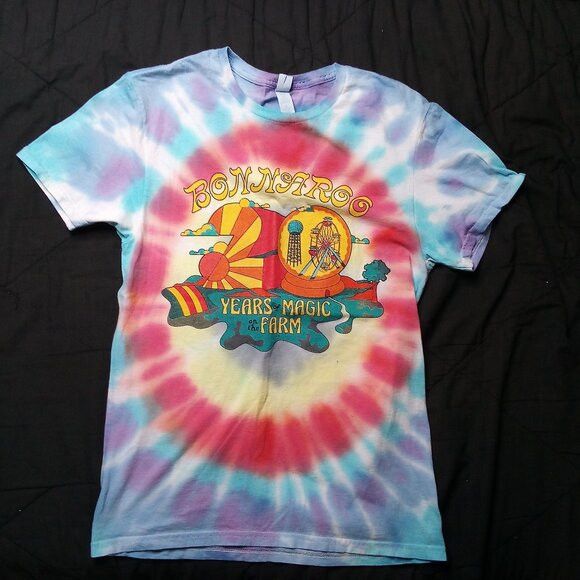 Band Tees × Fruit Of The Loom Bonnaroo Music Fest 20 Years On The Farm Tie Dye T-Shirt Size US S / EU 44-46 / 1 - 2 Thumbnail