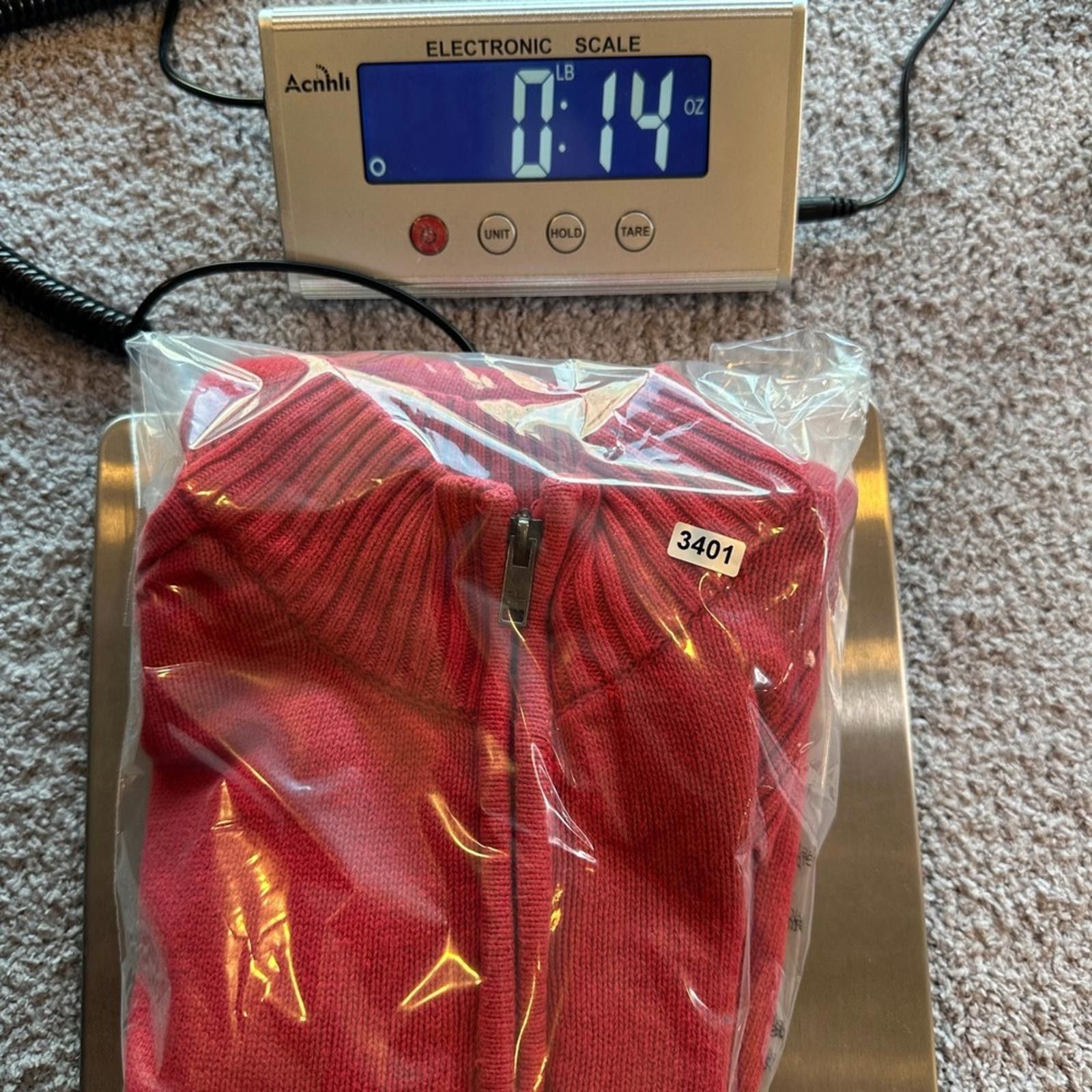 Tommy Hilfiger Tommy Hilfiger Men's Knit Sweater XL Red Quarter 1/4 Zip Size US XL / EU 56 / 4 - 6 Thumbnail
