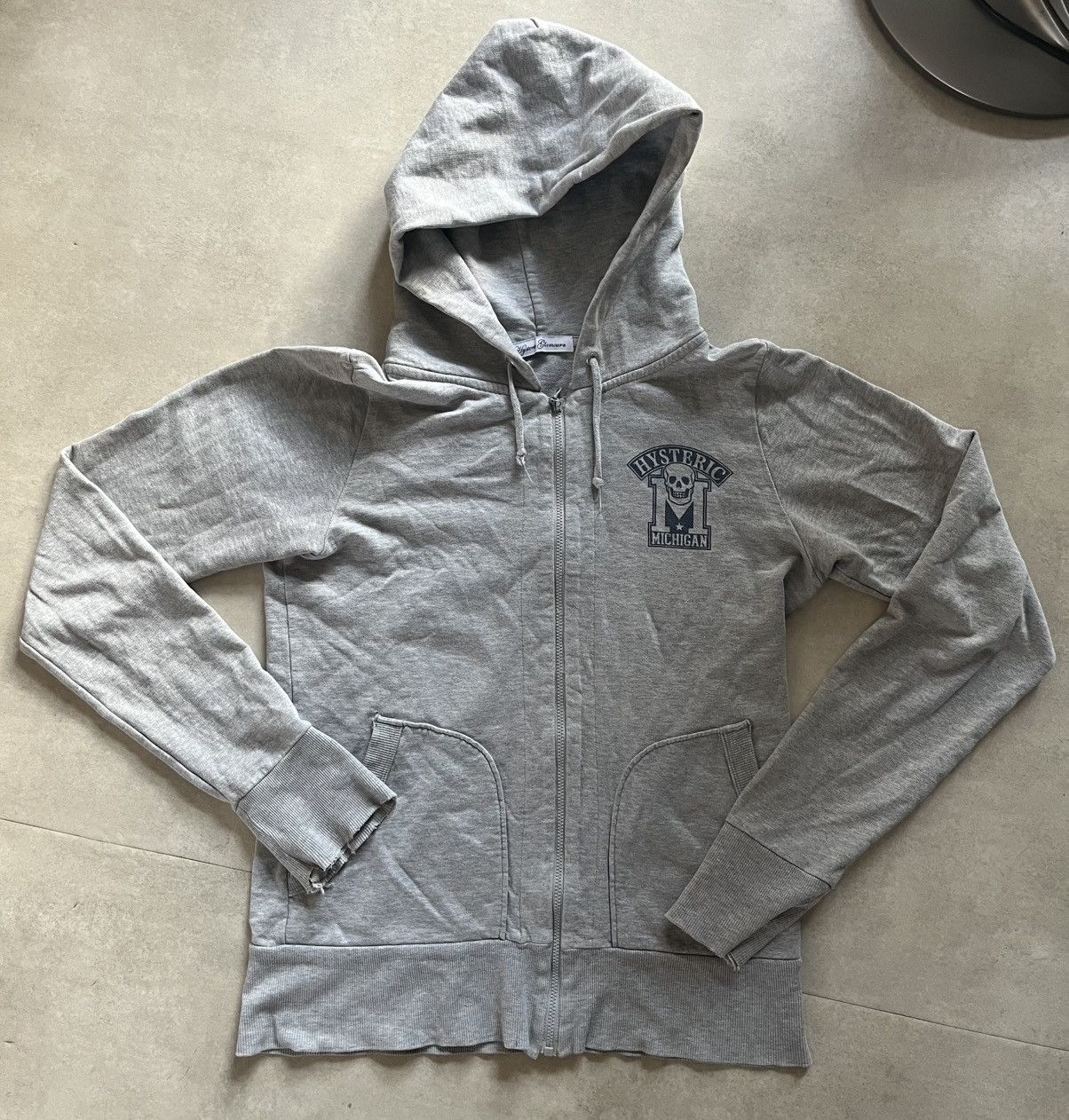 Hysteric Glamour × Vintage Yellow/Grey Zip-up Hoodie | Grailed