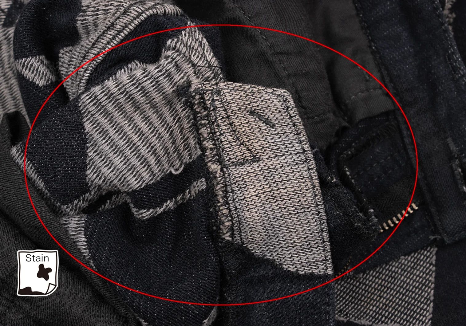 Issey Miyake Graphic Jacquard Denim Pants in Indigo Black and More Size US 38 / EU 54 - 10 Thumbnail