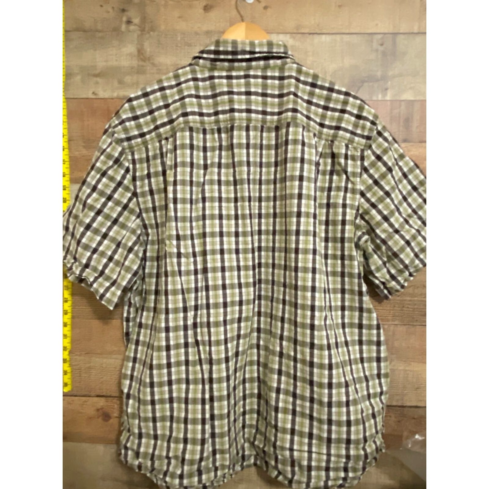 Carhartt Carhartt Button-Up Shirt Mens 2XL Short Sleeve Plaid Cotton Relaxed Fit Button-Up Shirt Gray Multicolor Casual Mens Size US XXL / EU 58 / 5 - 3 Thumbnail