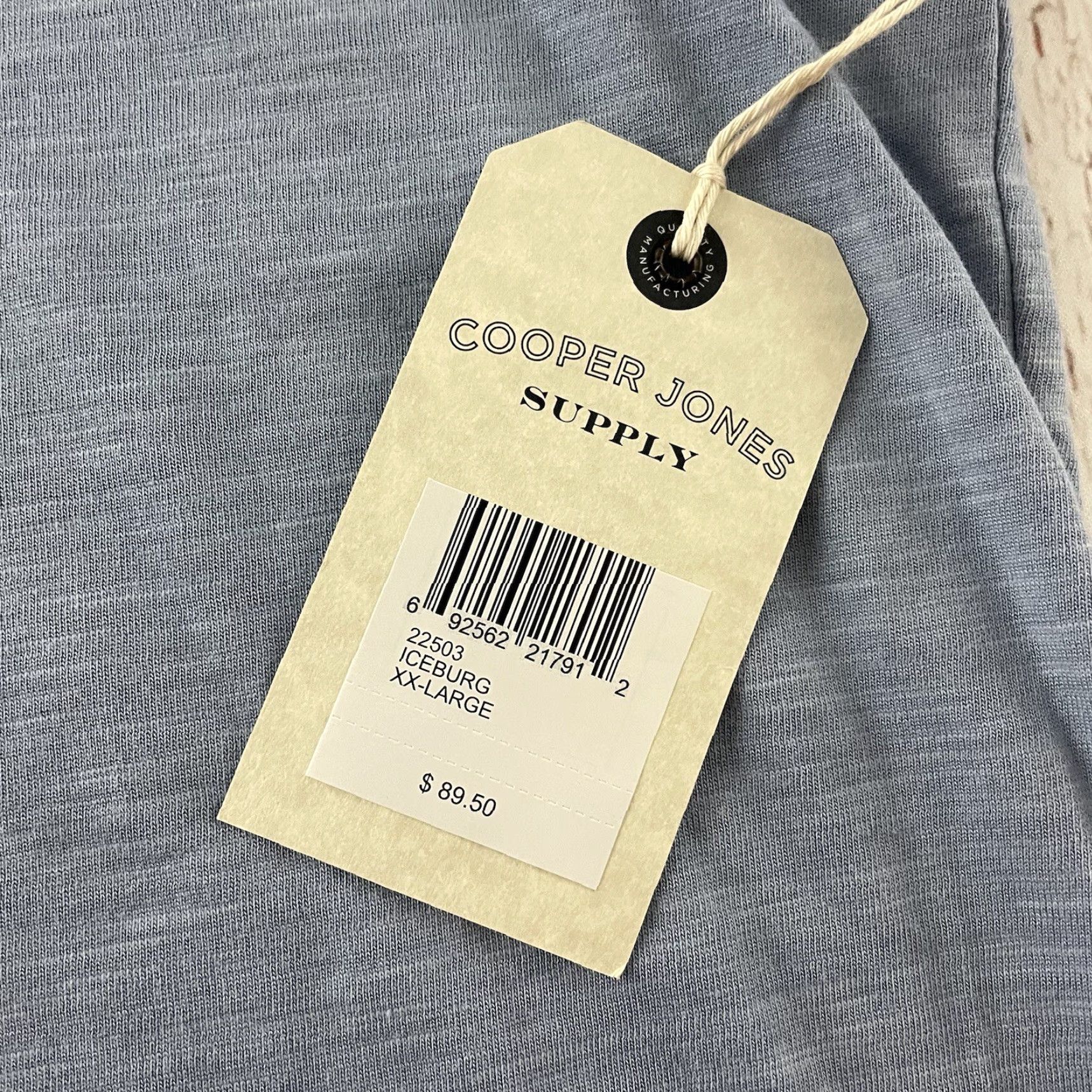 Vintage Cooper Jones Supply Short Sleeve Polo Shirt Men's XXL Blue Button-Up Shirt Size US XXL / EU 58 / 5 - 3 Thumbnail