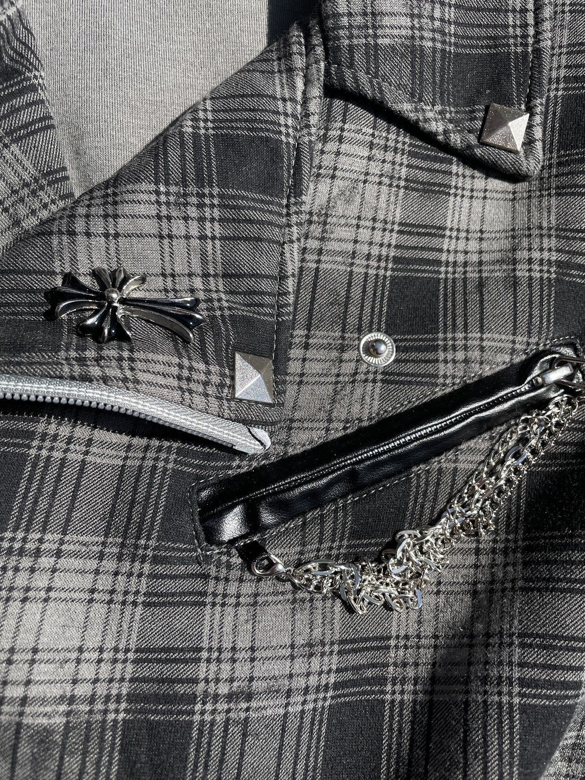 If Six Was Nine 2000s Beaumere Studded Zip Jacket Japanese archive Vkei Size US XS / EU 42 / 0 - 7 Thumbnail