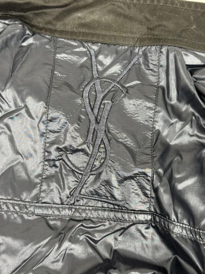 Yves Saint Laurent SS2004 Yves Saint Laurent Navy Shiny Cargo Jacket Size US M / EU 48-50 / 2 - 12 Thumbnail