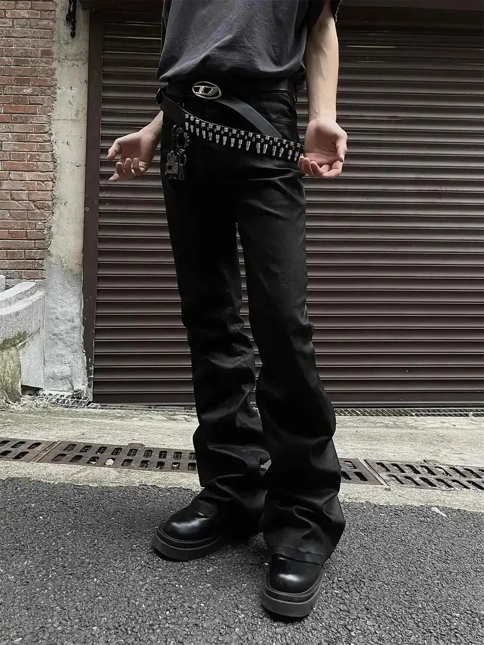 Japanese Brand Wax faced matte glossy jeans Size US 34 / EU 50 - 5 Thumbnail