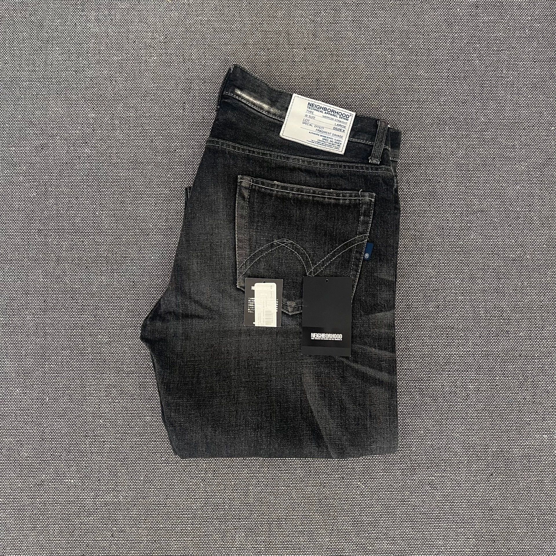 Neighborhood Neighborhood 05aw Lightning Wash Slim Straight Jeans L 9.8 Size US 34 / EU 50 - 1 Thumbnail