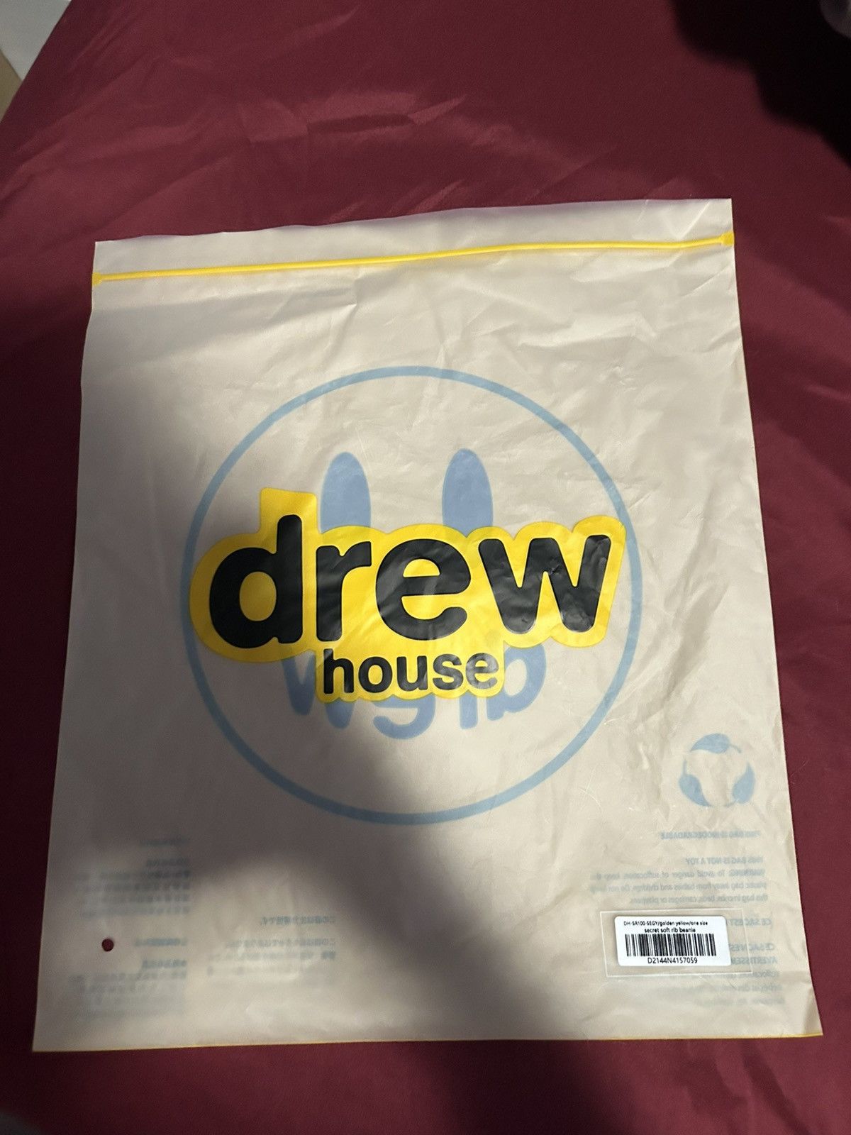 Drew House Drew House super soft rib beanie yellow Size ONE SIZE - 4 Thumbnail
