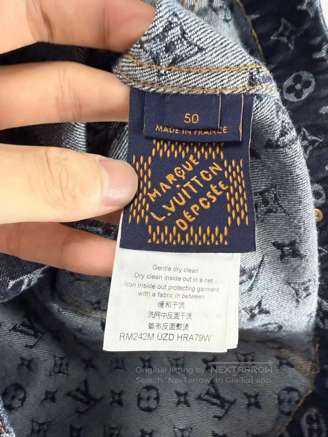 Louis Vuitton LV x Timberland Dark Blue Pearl Button Denim Jacket. Size US M / EU 48-50 / 2 - 5 Thumbnail