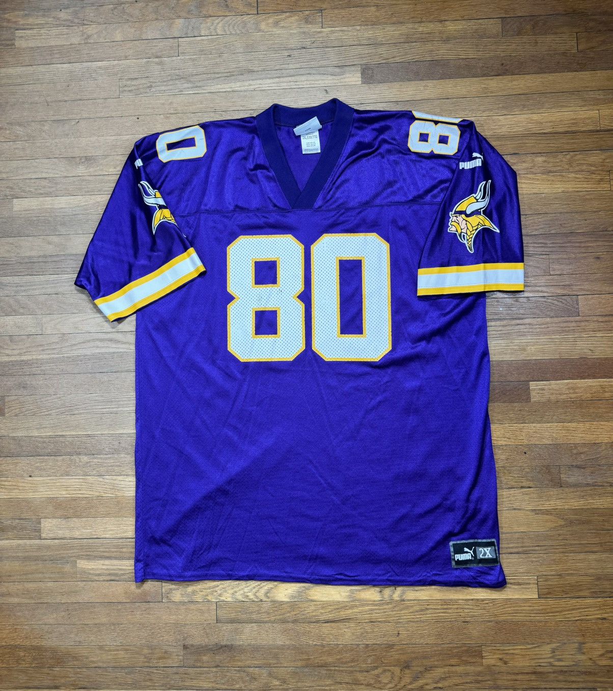 Puma × Vintage Vintage Chris Carter Minnesota Vikings Jersey Size US XXL / EU 58 / 5 - 1 Thumbnail