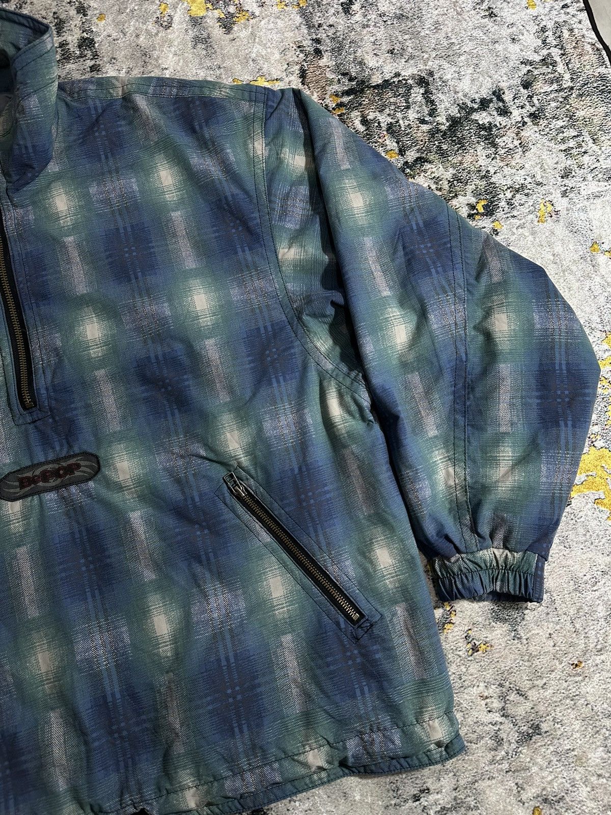 Yohji Yamamoto BIG SIZE YOHJI STYLE BE!POP HALF ZIP NICE TARTAN JACKET Size US XXL / EU 58 / 5 - 5 Thumbnail