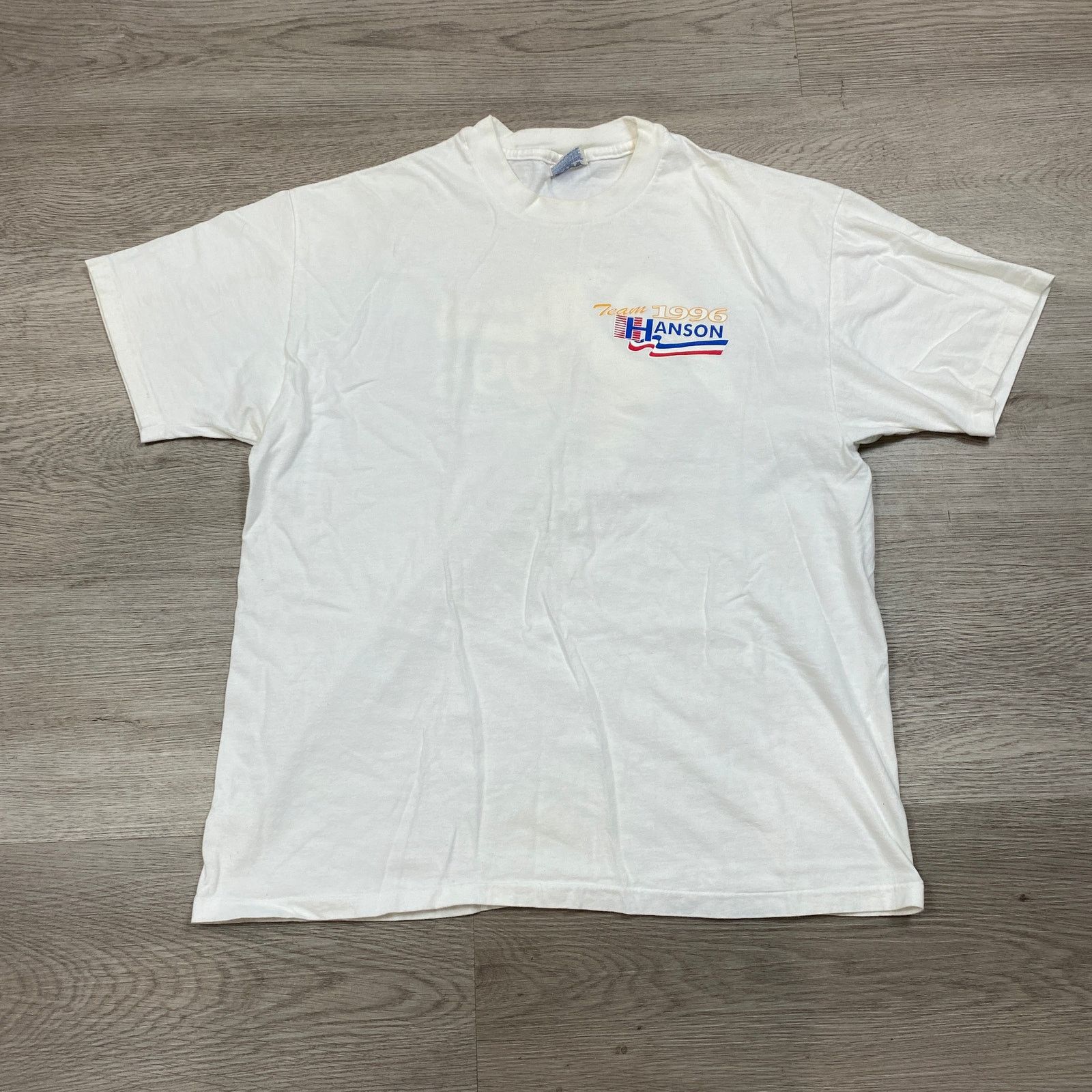 Hanes × Vintage Vintage 90s Team Hanson Go For the Gold T Shirt Men's XL Size US XL / EU 56 / 4 - 2 Thumbnail