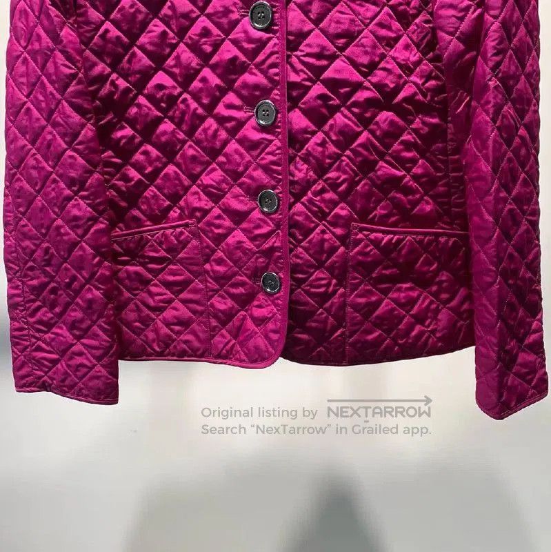 Burberry Burberry Women's Pink Cotton Quilted Jacket. Size S / US 4 / IT 40 - 4 Thumbnail