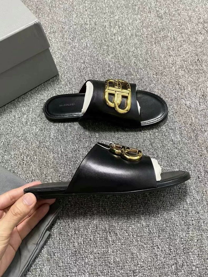 Balenciaga Balenciaga Golden Logo Slide Sandals-2505 Size US 5.5 / EU 38 - 4 Thumbnail