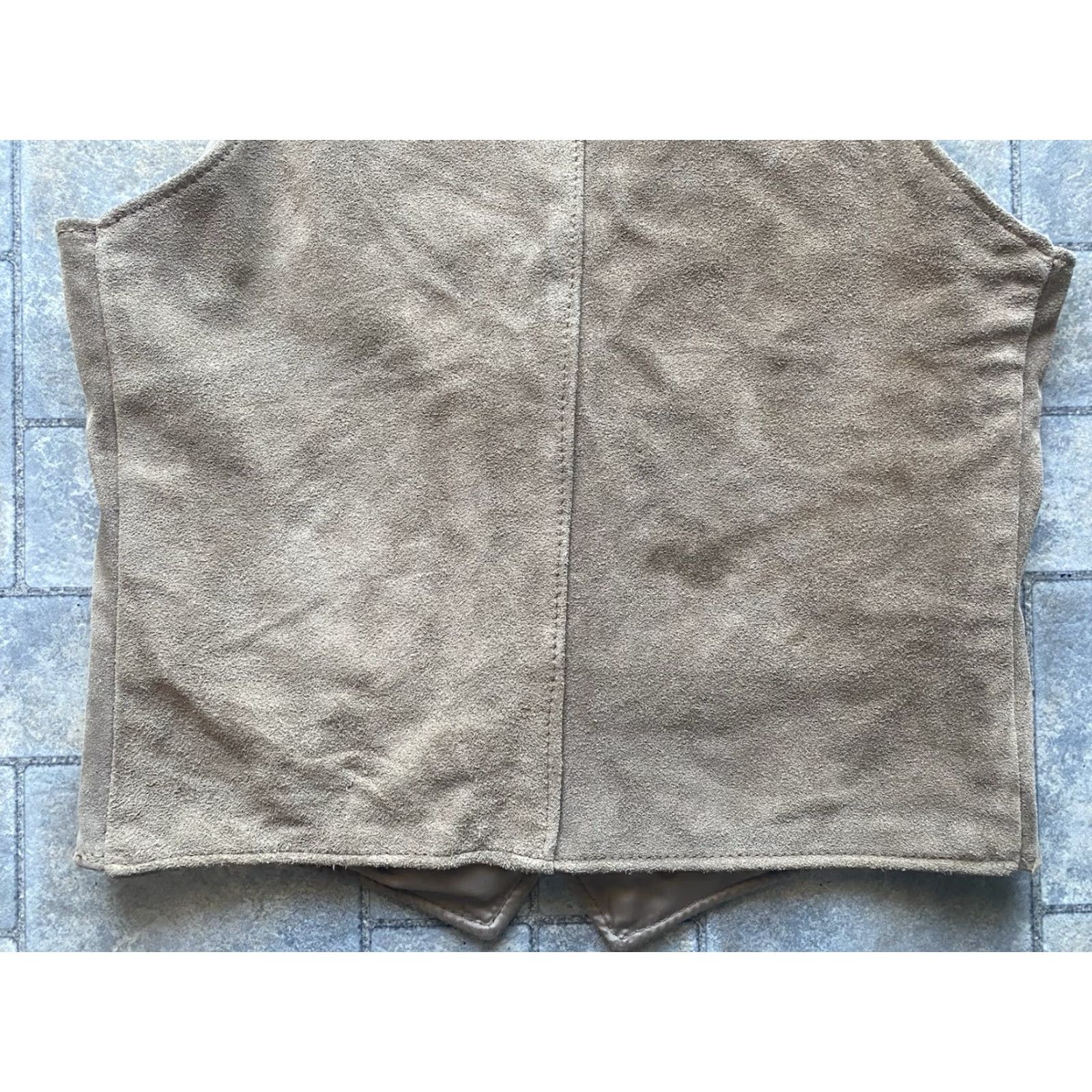 Schott VINTAGE Schott NYC Western Suede Vest Brown Men S Regular Made In USA Flaws Wear Vest Mens Brown Western Flaws Wear Size US S / EU 44-46 / 1 - 6 Thumbnail