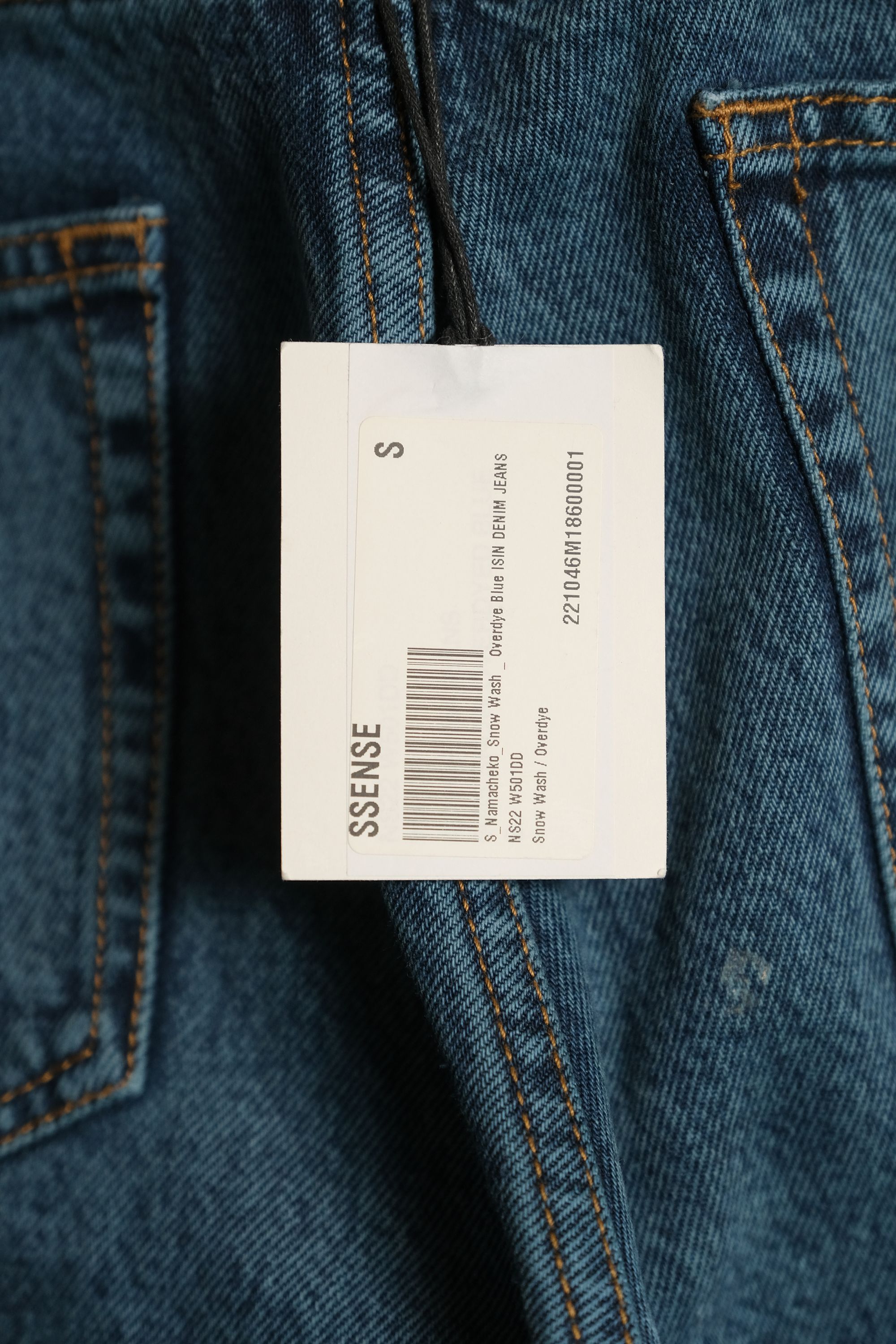 Namacheko NAMACHEKO ISIN Denim Jeans - Snow Wash Overdye Size US 30 / EU 46 - 9 Thumbnail