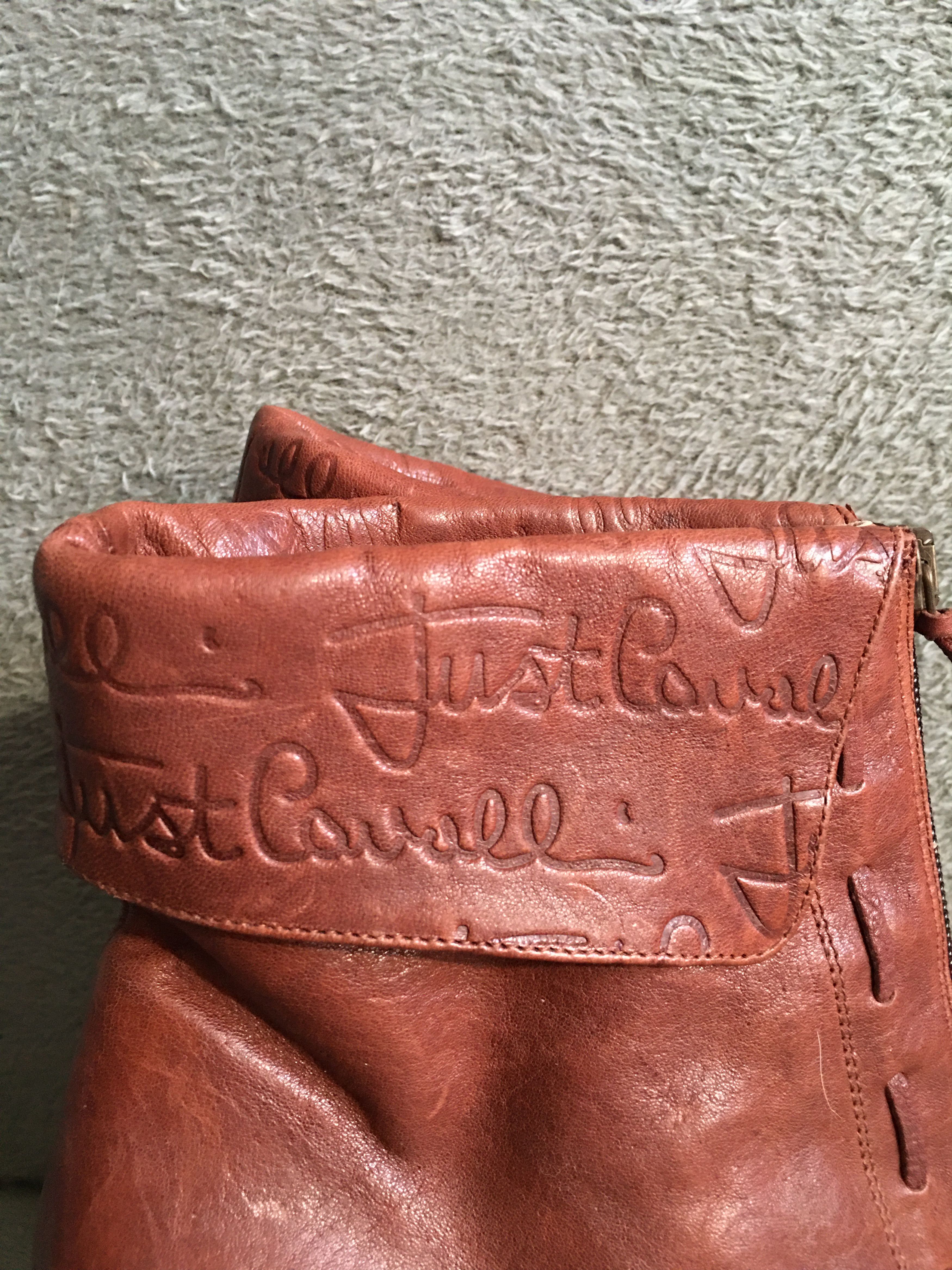 Just Cavalli Just Cavalli Leather Ankle Boots Logo Embossing EU 40 Size US 10 / IT 40 - 8 Thumbnail