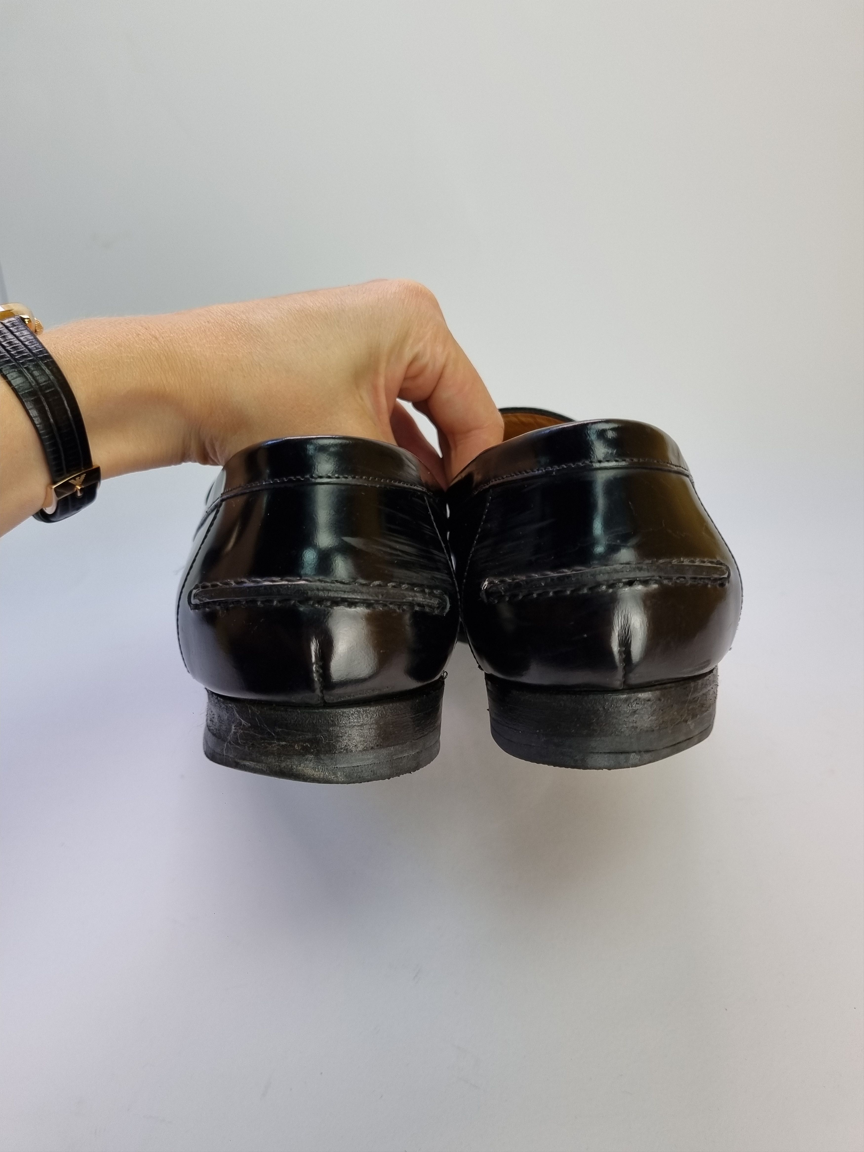Gucci Vintage Gucci Vibram Leather Loafers Italian Shoes 181808 Size US 7 / EU 40 - 12 Thumbnail