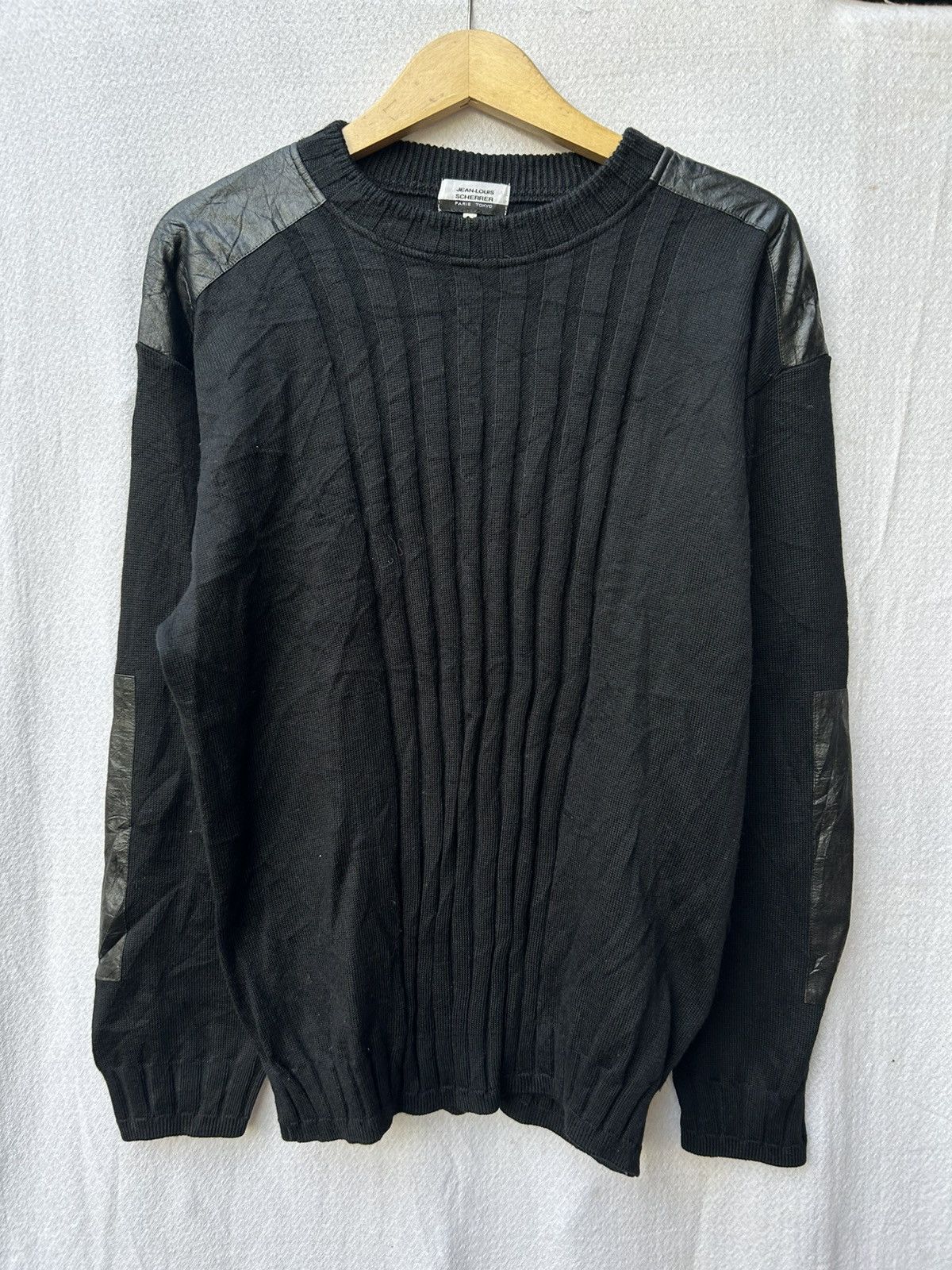 【archive】90s Sullen black Lamb Knit walenode Ex. Tibetan yak Hand knitted cowichan